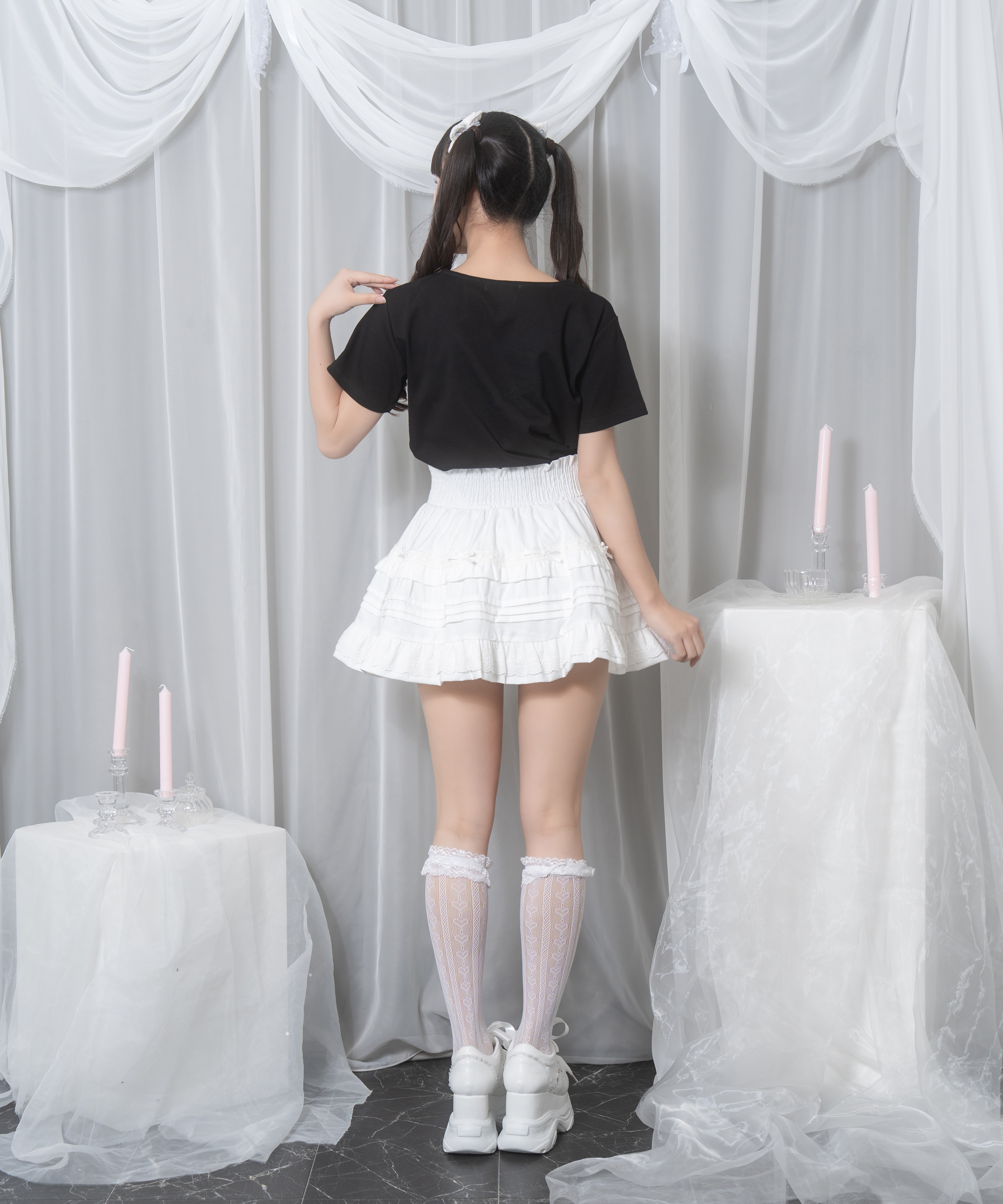 tシャツ ロゴ刺繍リボンパールTシャツ レディース ロゴ刺繍リボンパールTシャツ – BUNNY APARTMENT