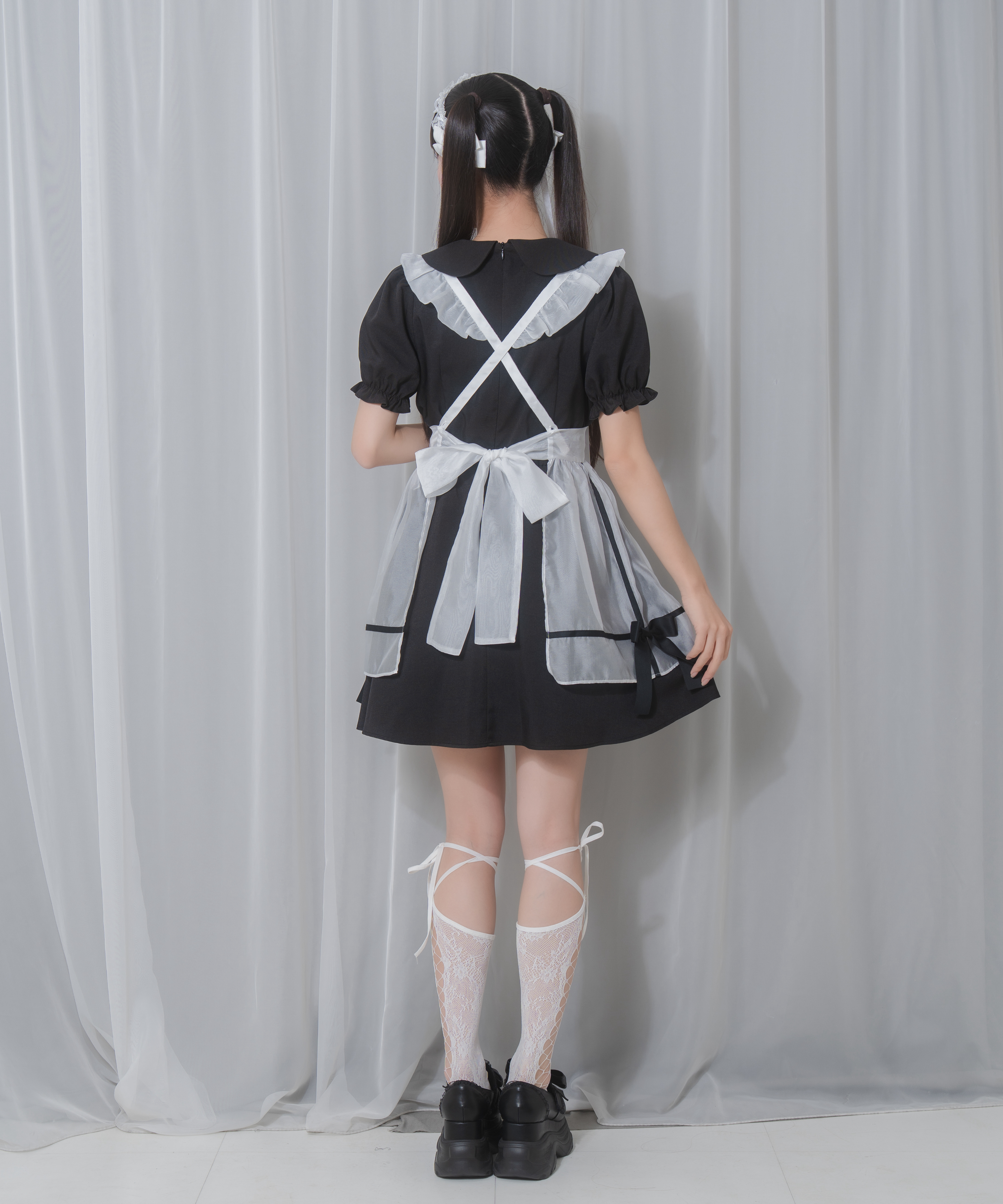 シアーエプロンセットワンピース