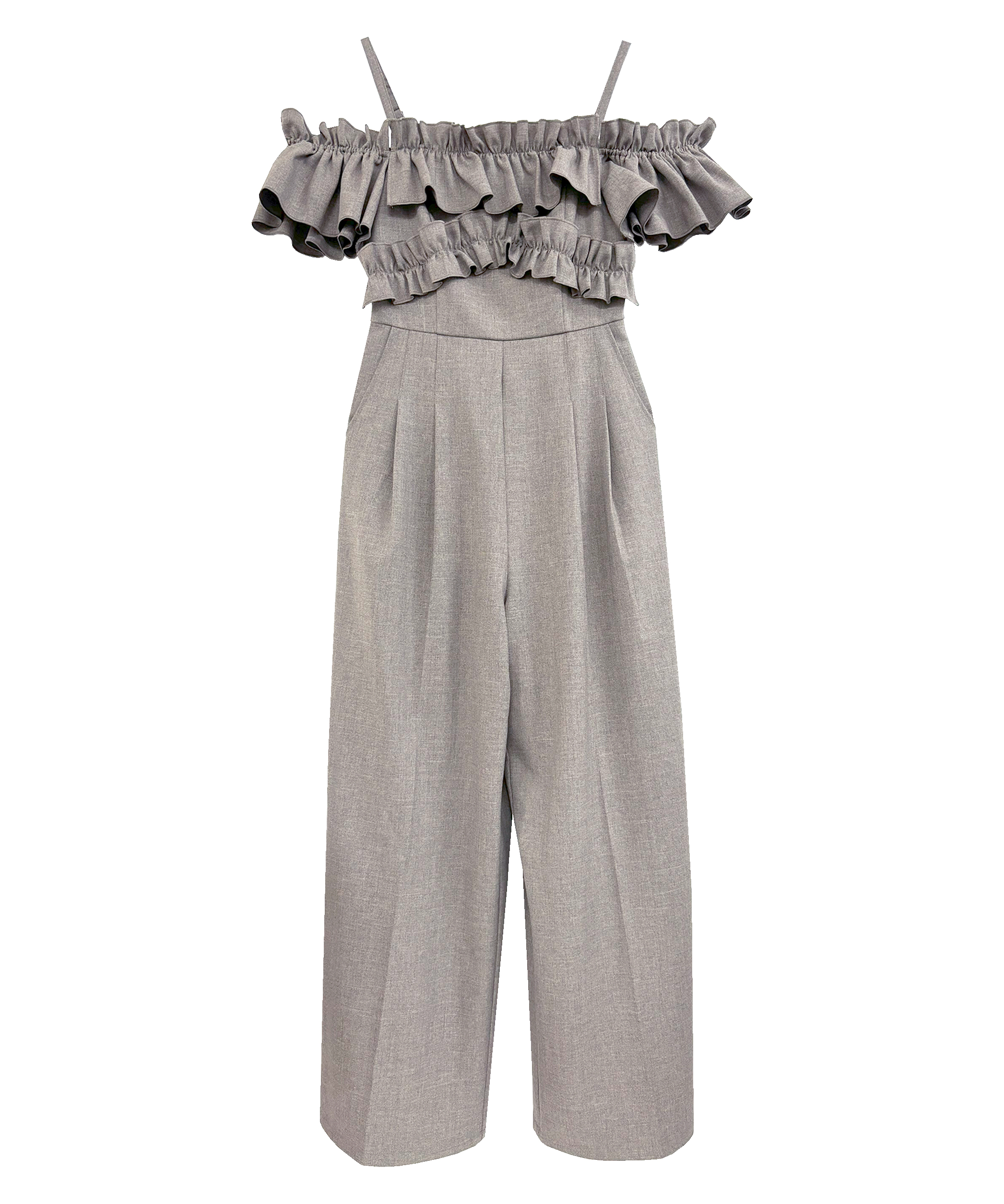 MUSE de Deuxieme Classe ミューズ リブ オフショルダー 受注予約】off shoulder frills romper – BUNNY APARTMENT