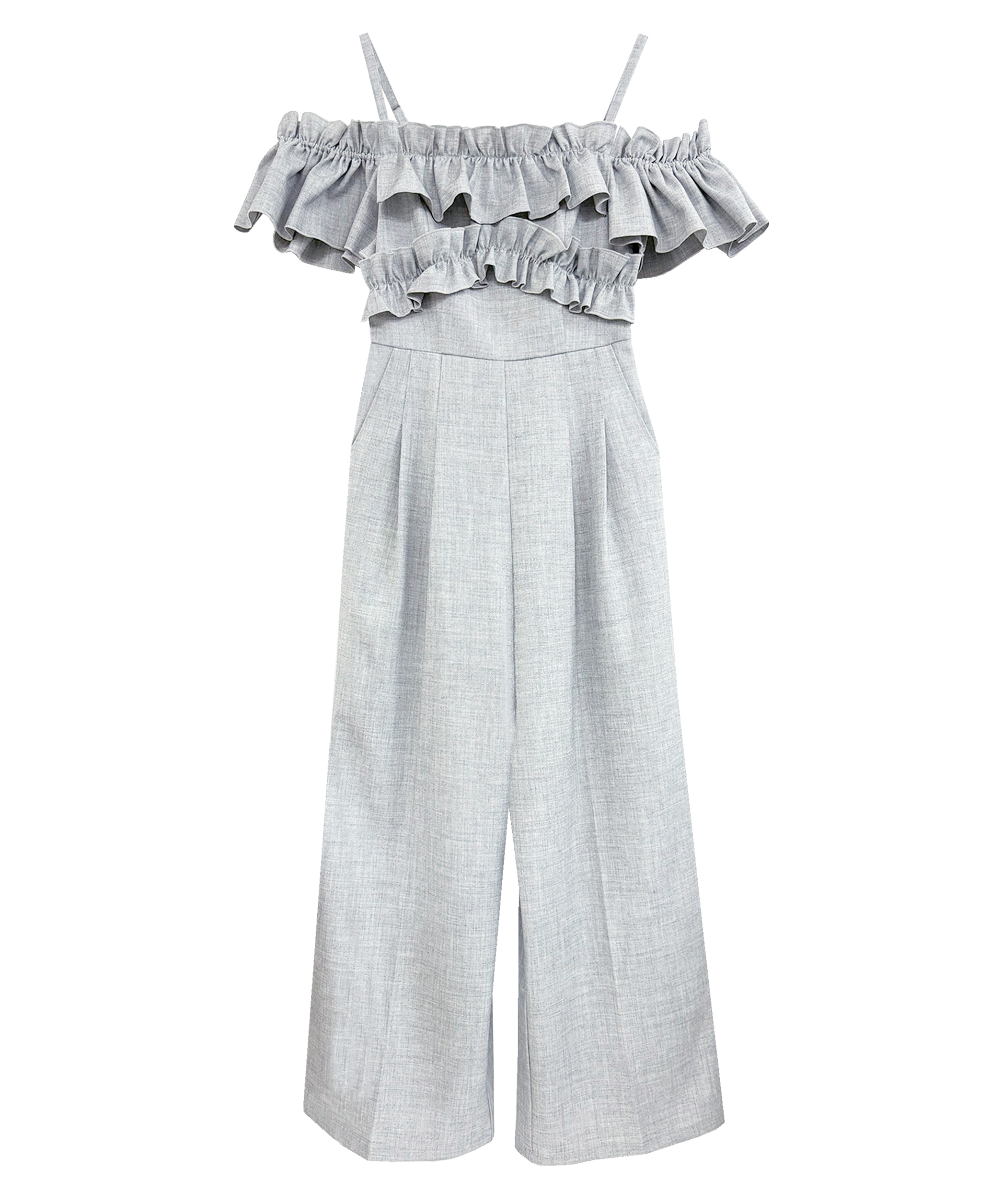 ♡ off shoulder frills romper ロゼミューズ off shoulder frills romper – BUNNY APARTMENT