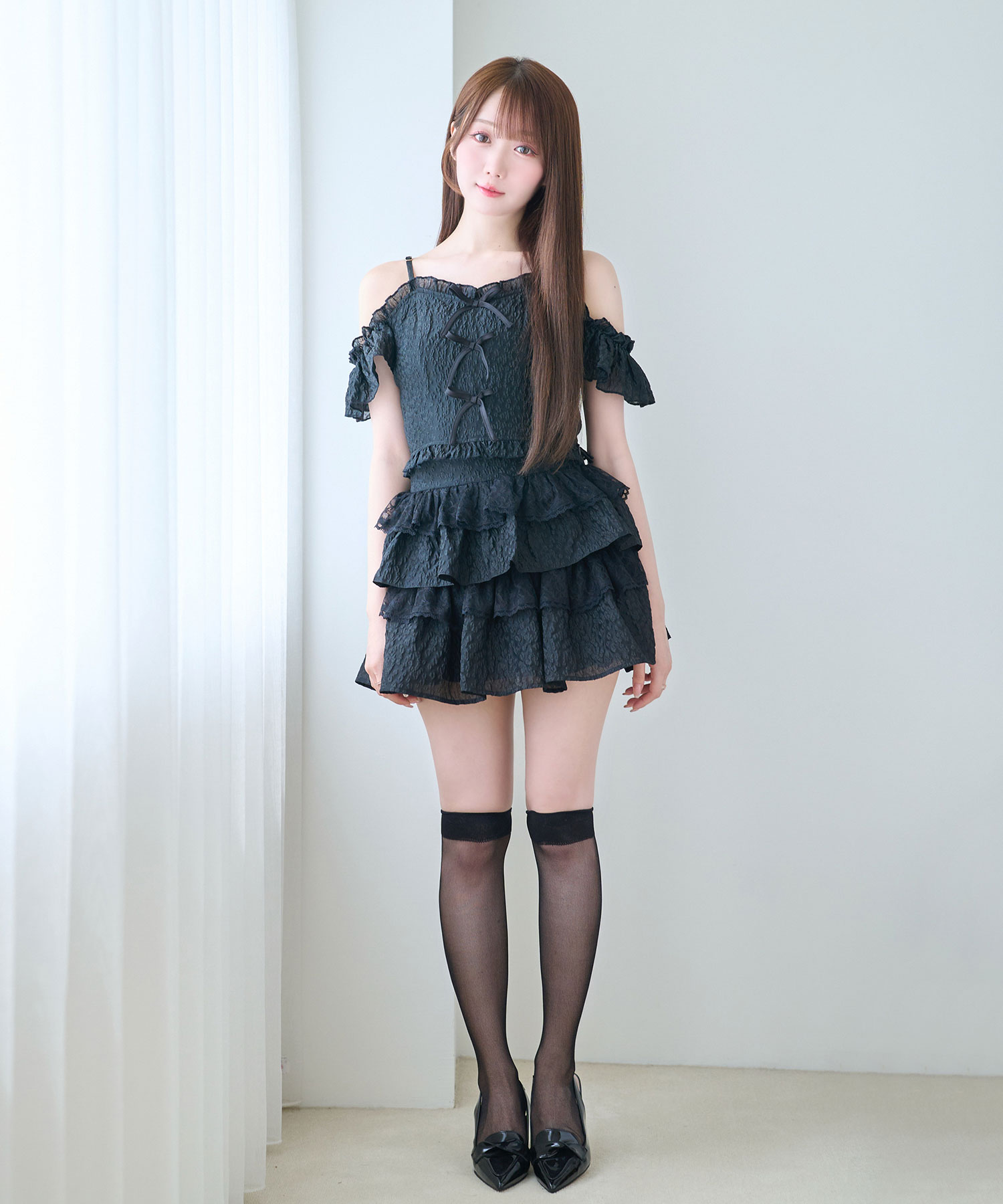jacquard tiered mini skirt pants – BUNNY APARTMENT