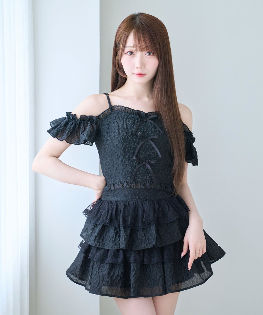 front ribbon cami tops