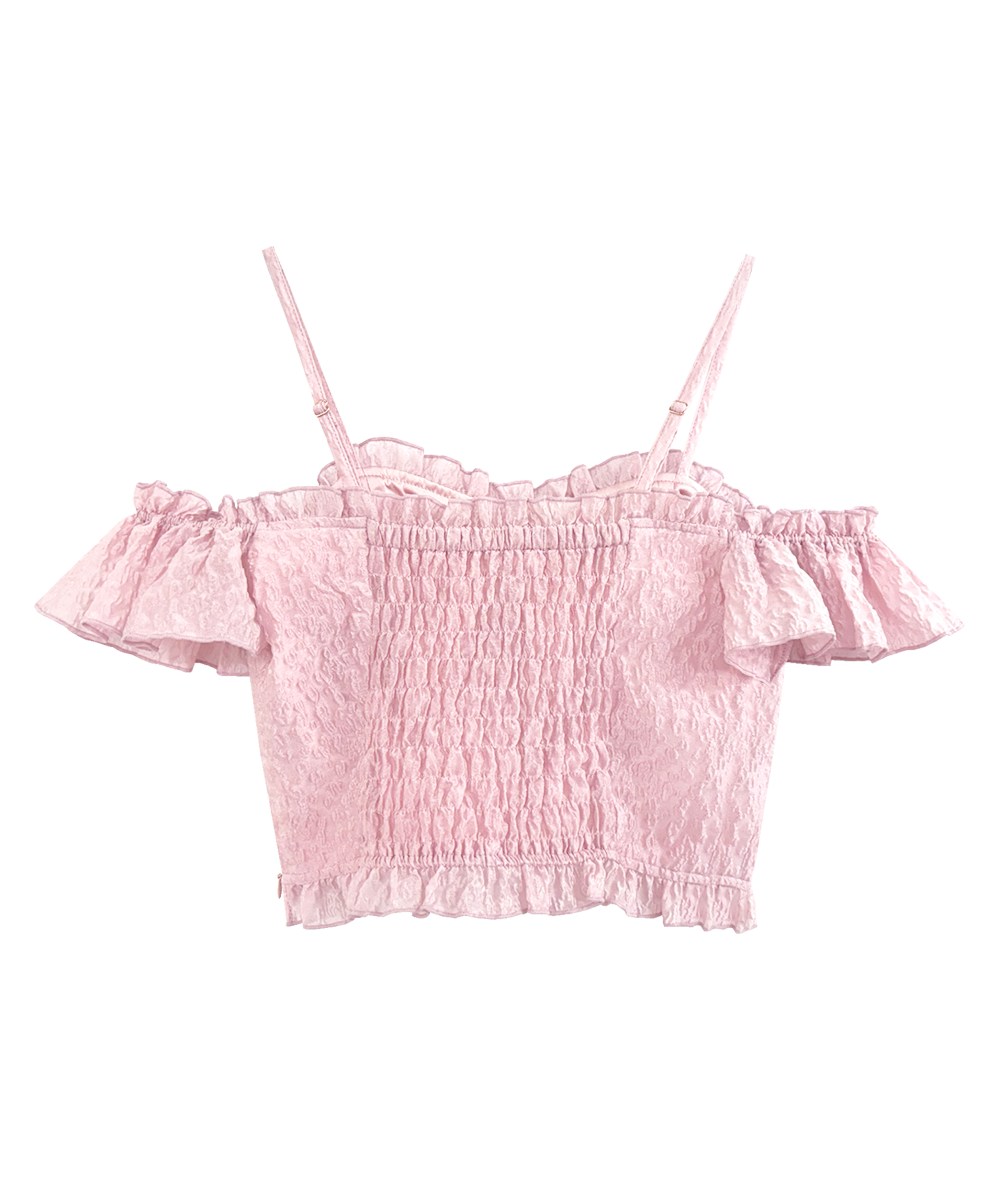 front ribbon cami tops