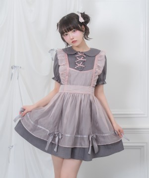 シアーエプロンセットワンピース