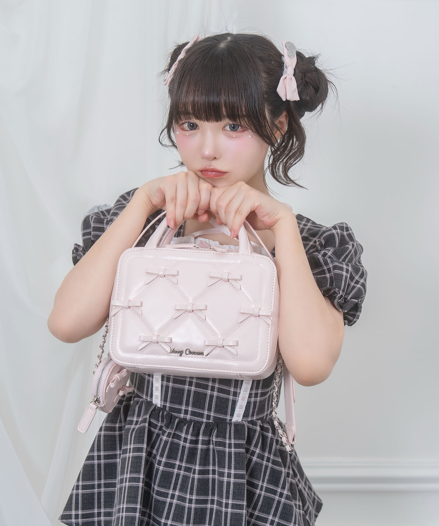 プチリボンキルティングスクエアバッグ