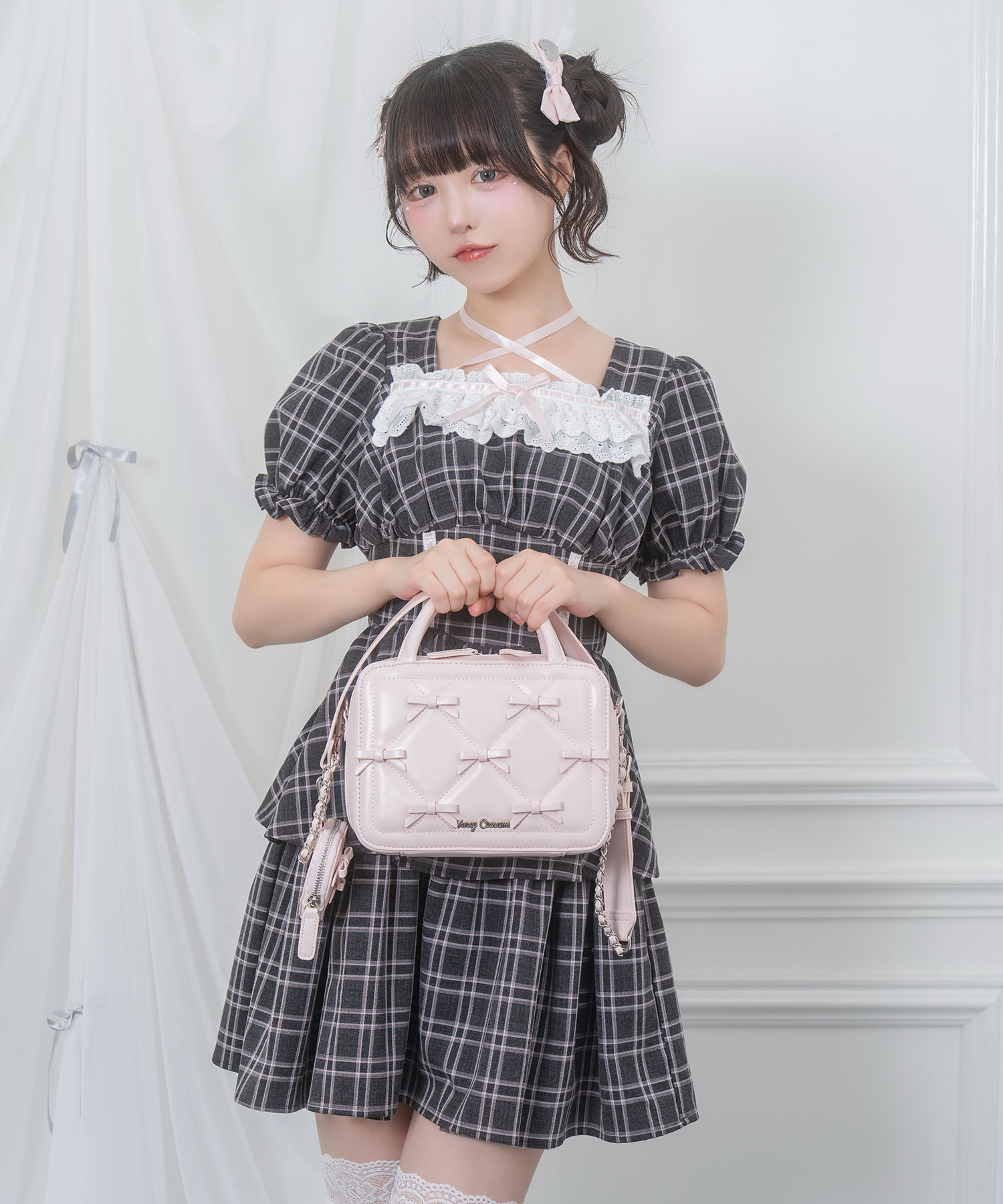 プチリボンキルティングスクエアバッグ