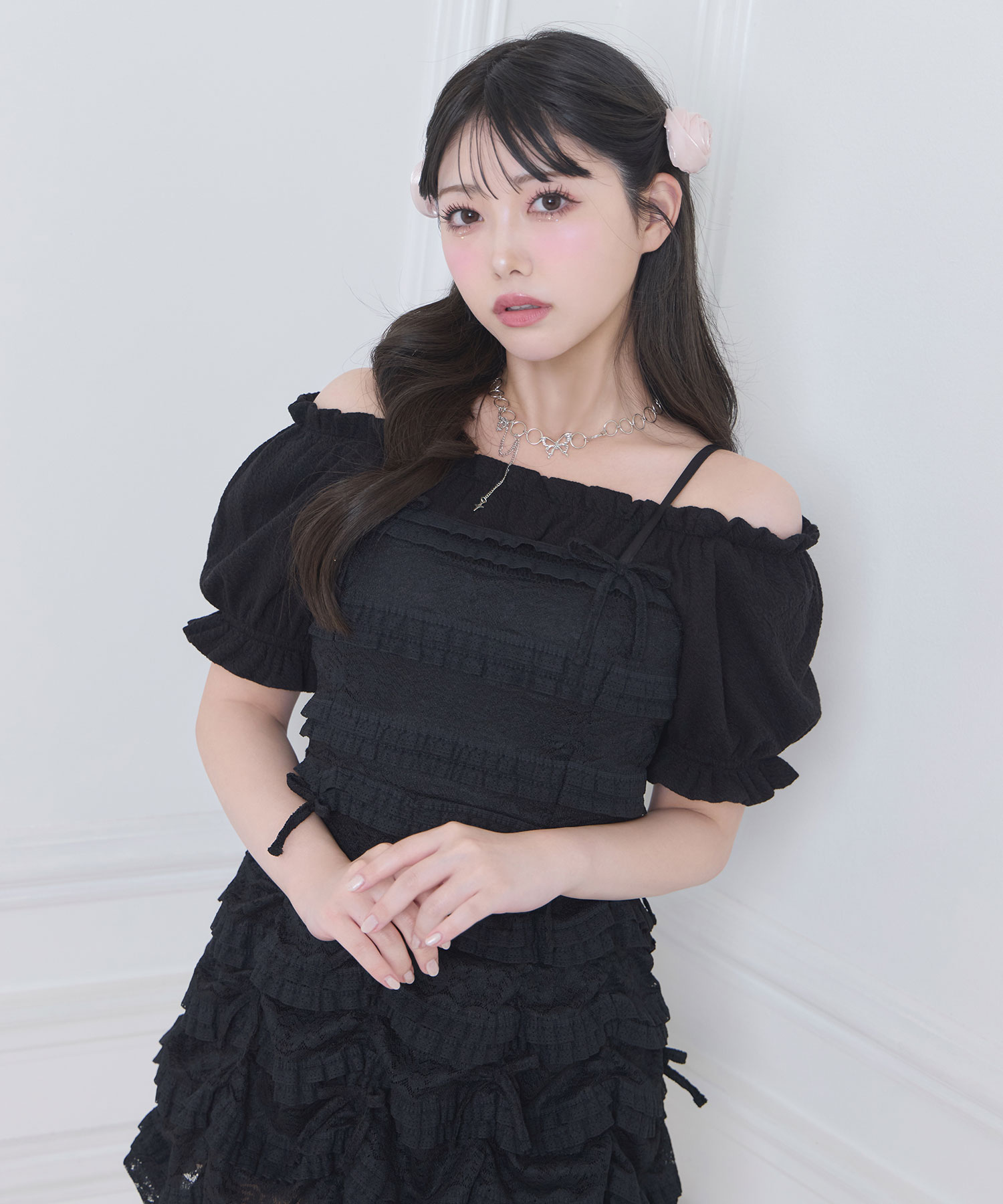 レースキャミワンピトップスセット