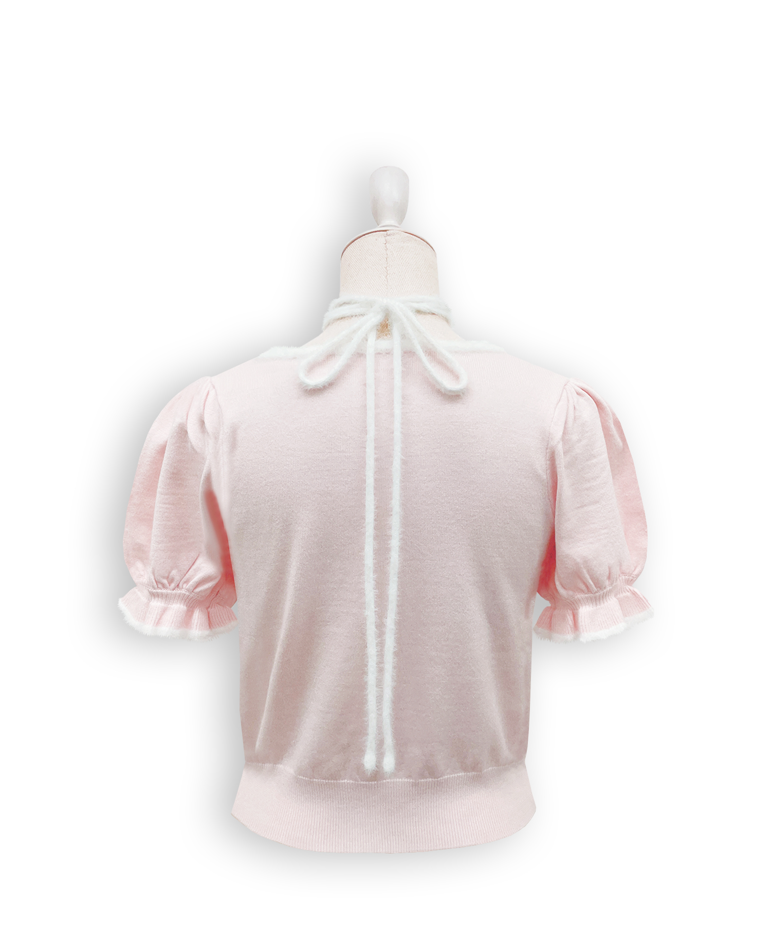 ポイントシャギー配色ニット