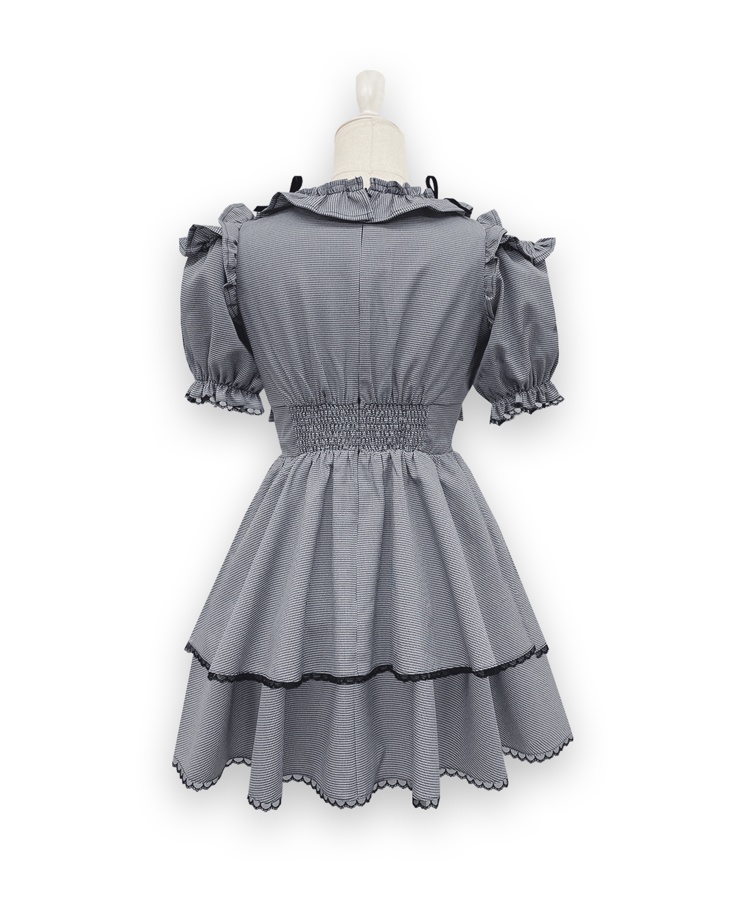 ベロアリボンスクエアネックワンピース