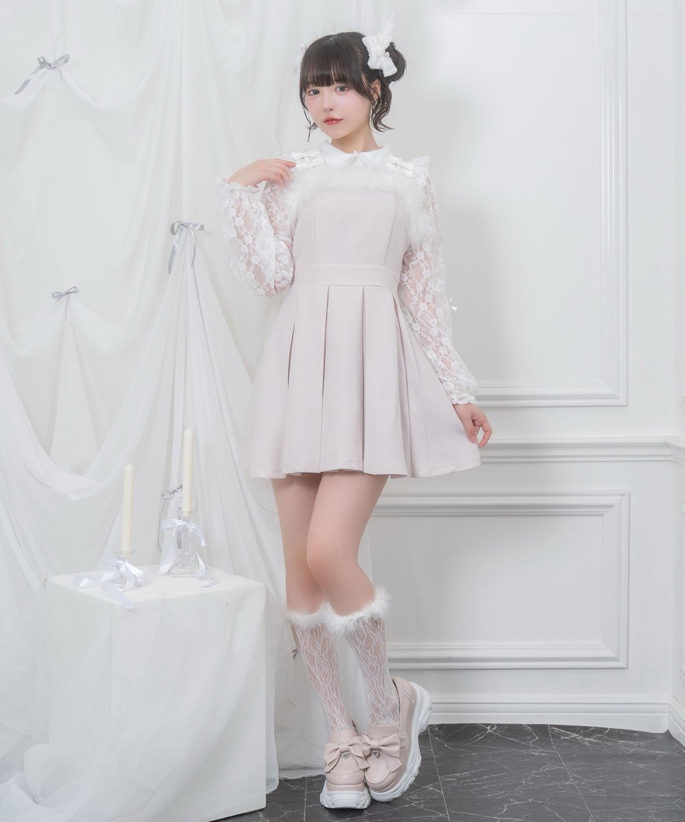 プチリボンポイントフェザージャンスカ
