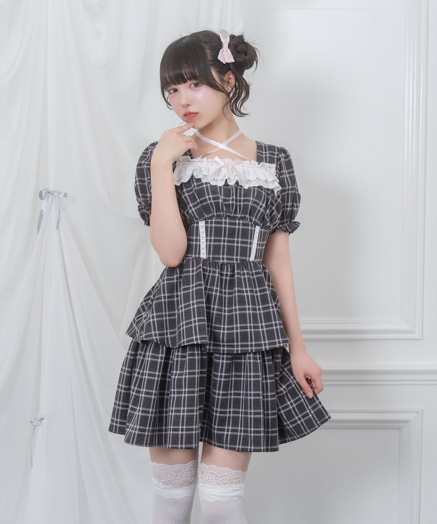 Bubbles リボンデコルテワンピース ミニワンピース BUBBLES リボンデコルテワンピース - メルカリ