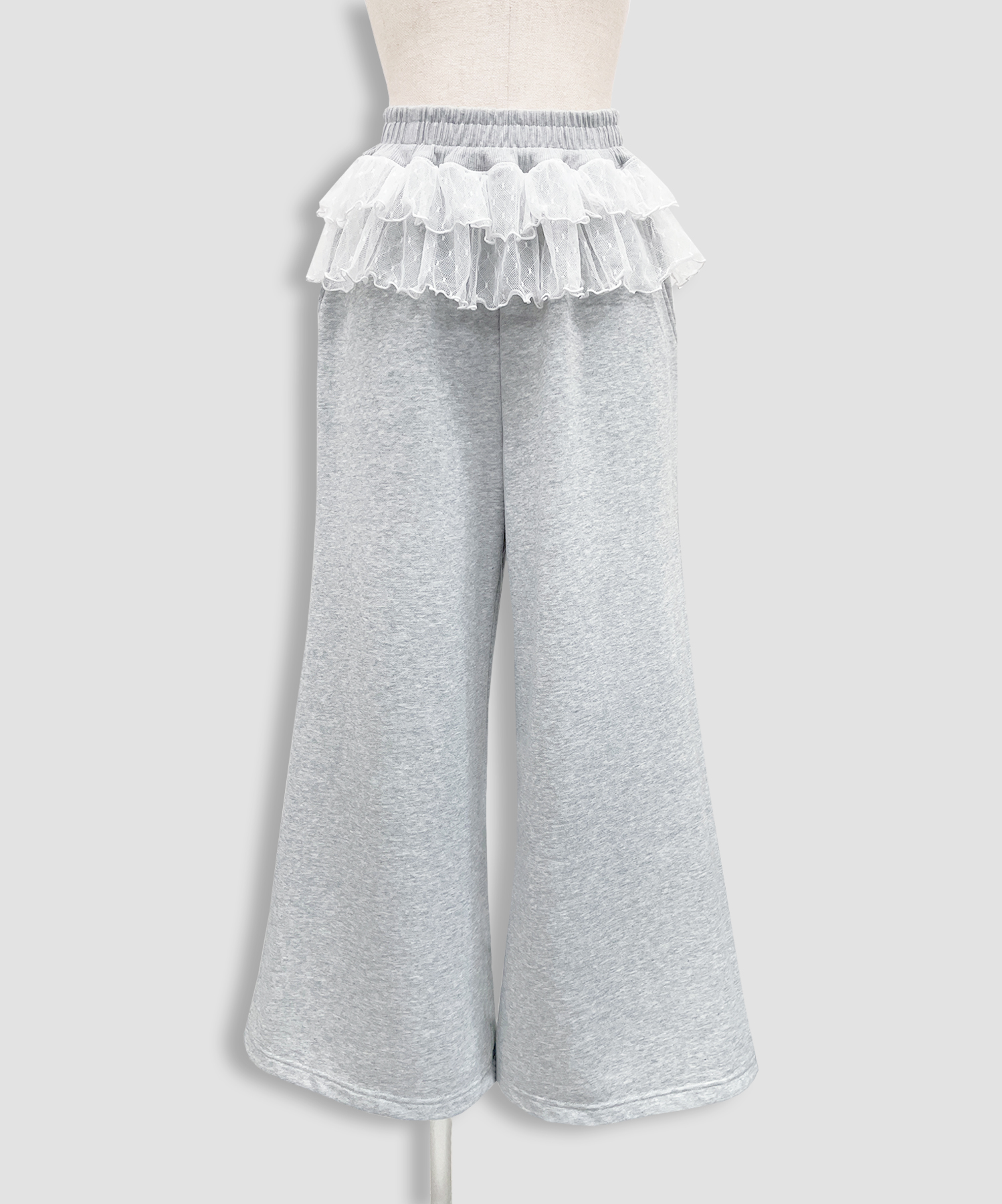 チュールフリルスウェットパンツ