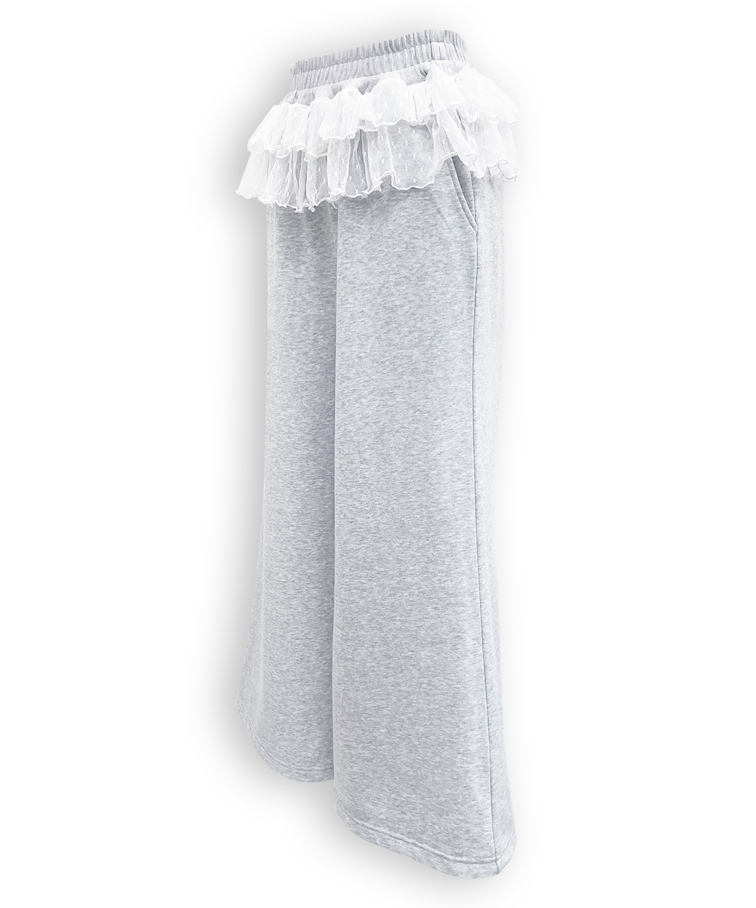 チュールフリルスウェットパンツ