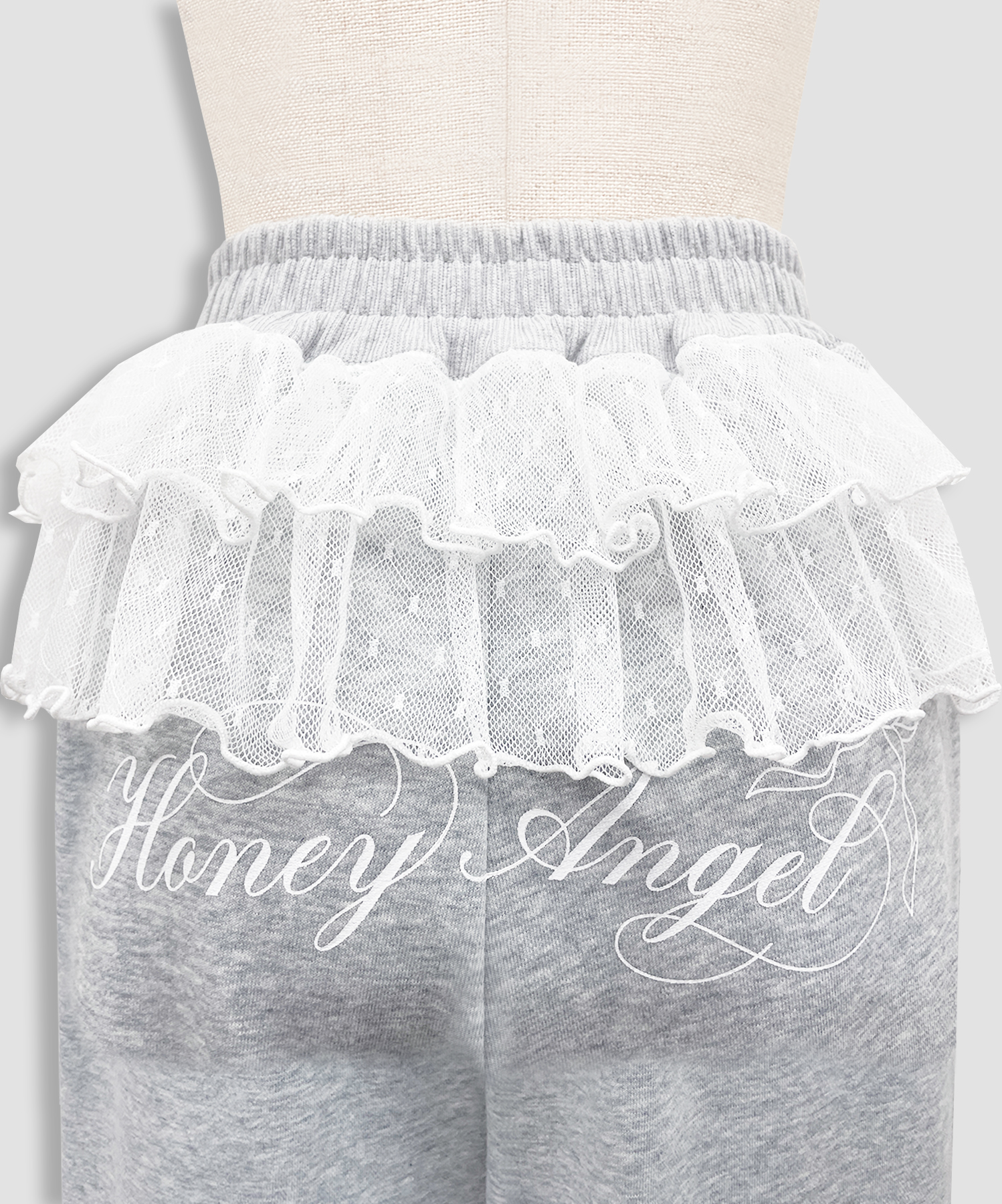 チュールフリルスウェットパンツ