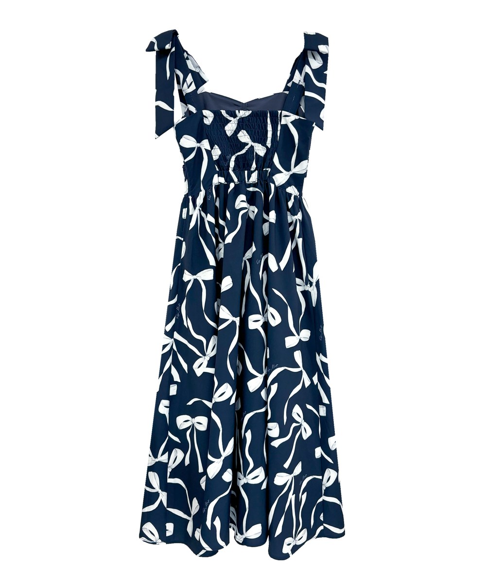 ribbon pattern cami dress