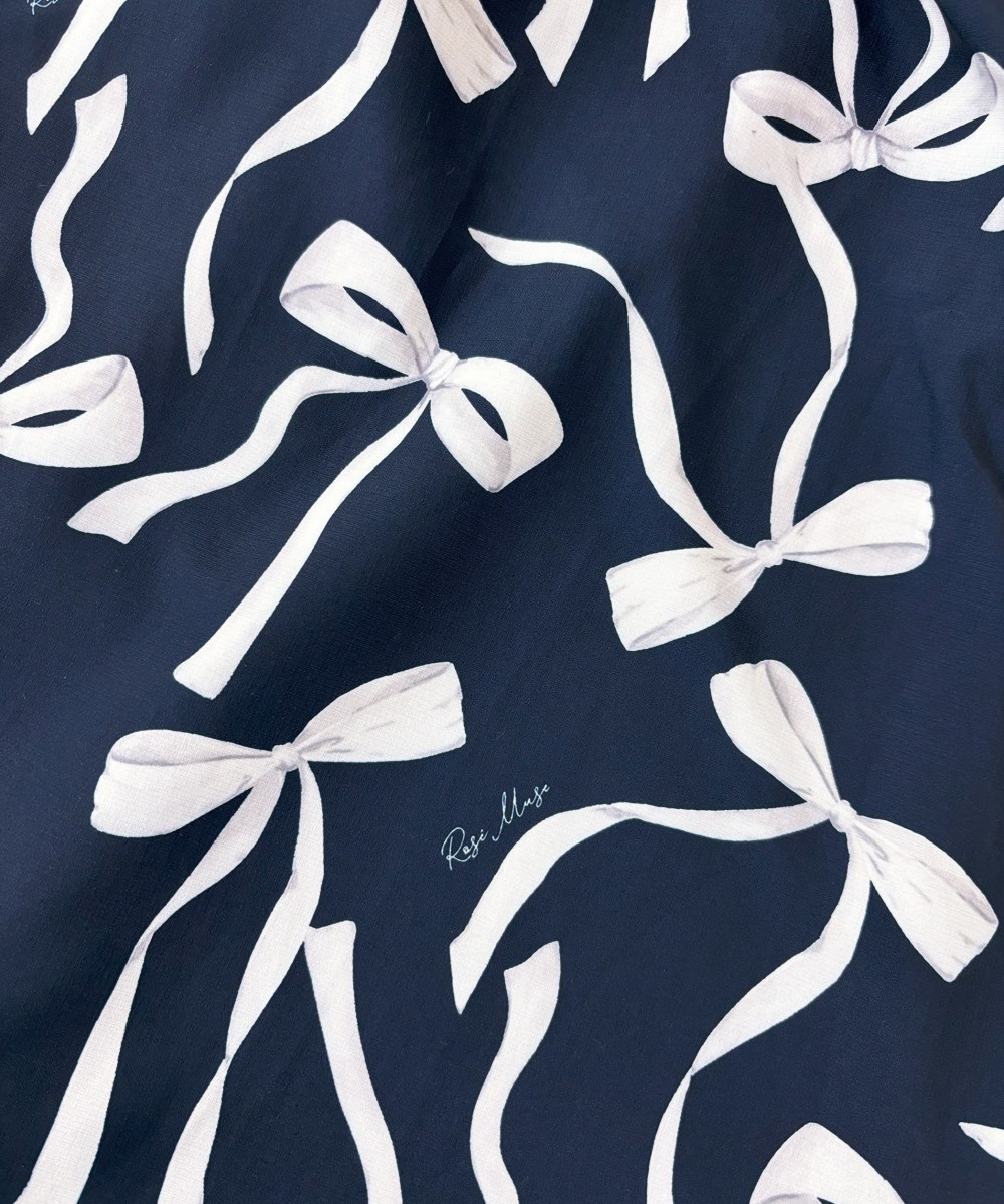ribbon pattern cami dress