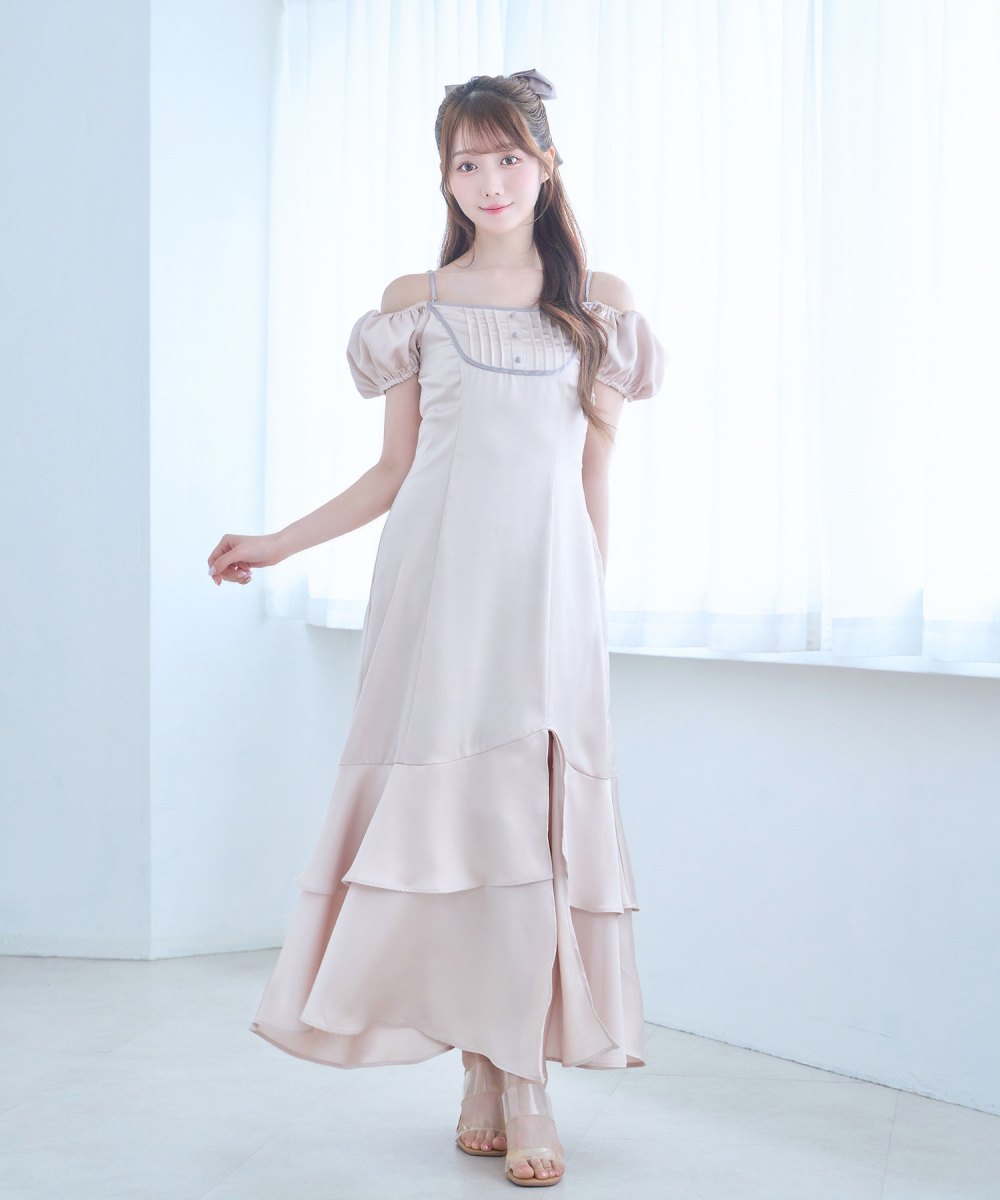 irrehem o/s satin dress
