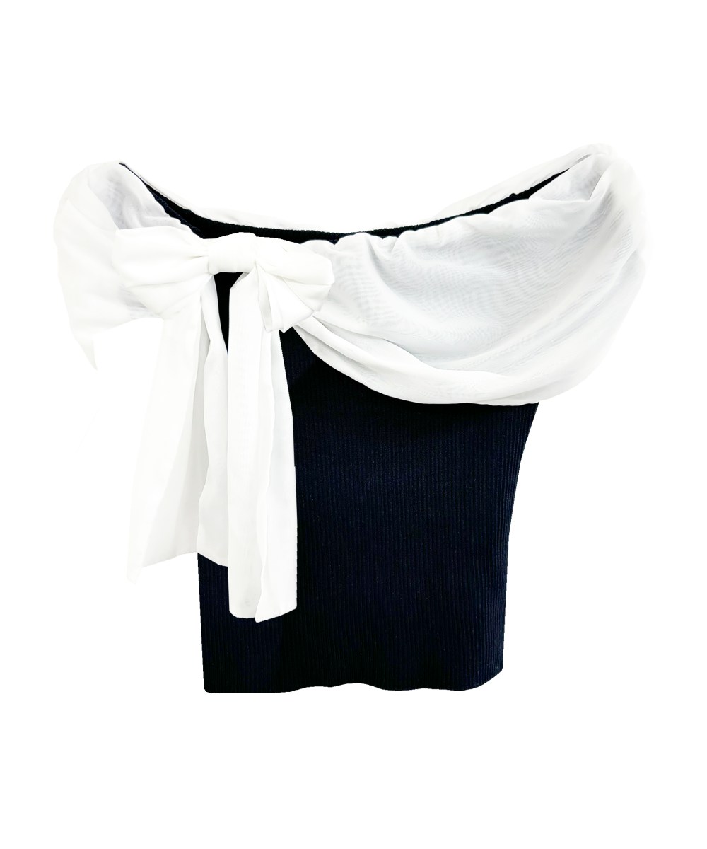 airly ribbon off shoulder tops