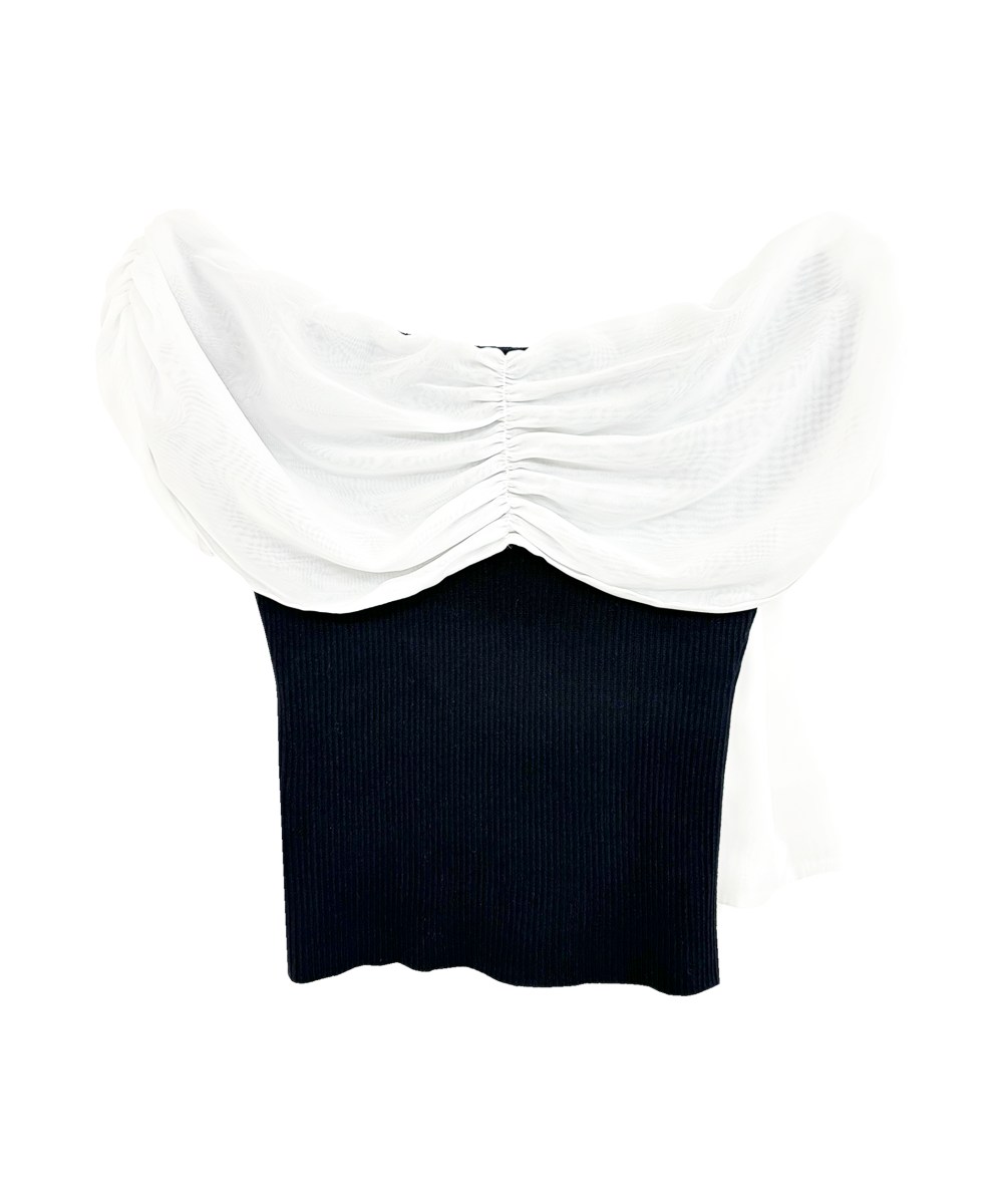 airly ribbon off shoulder tops