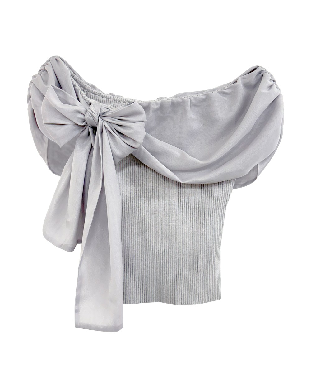 airly ribbon off shoulder tops