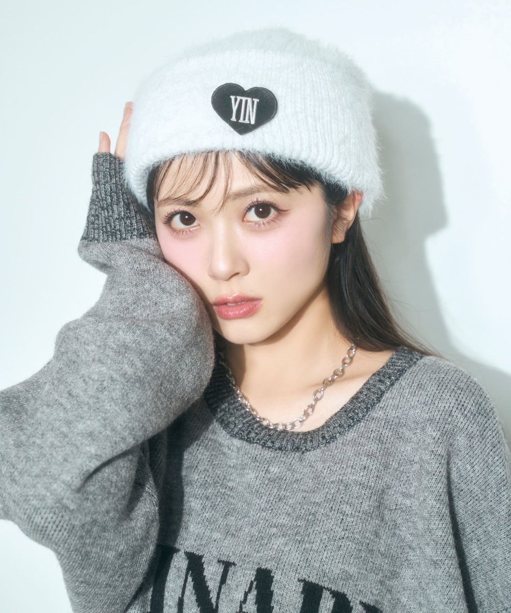 UNISEX シャギーニットキャップ