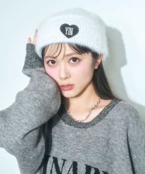 UNISEX シャギーニットキャップ