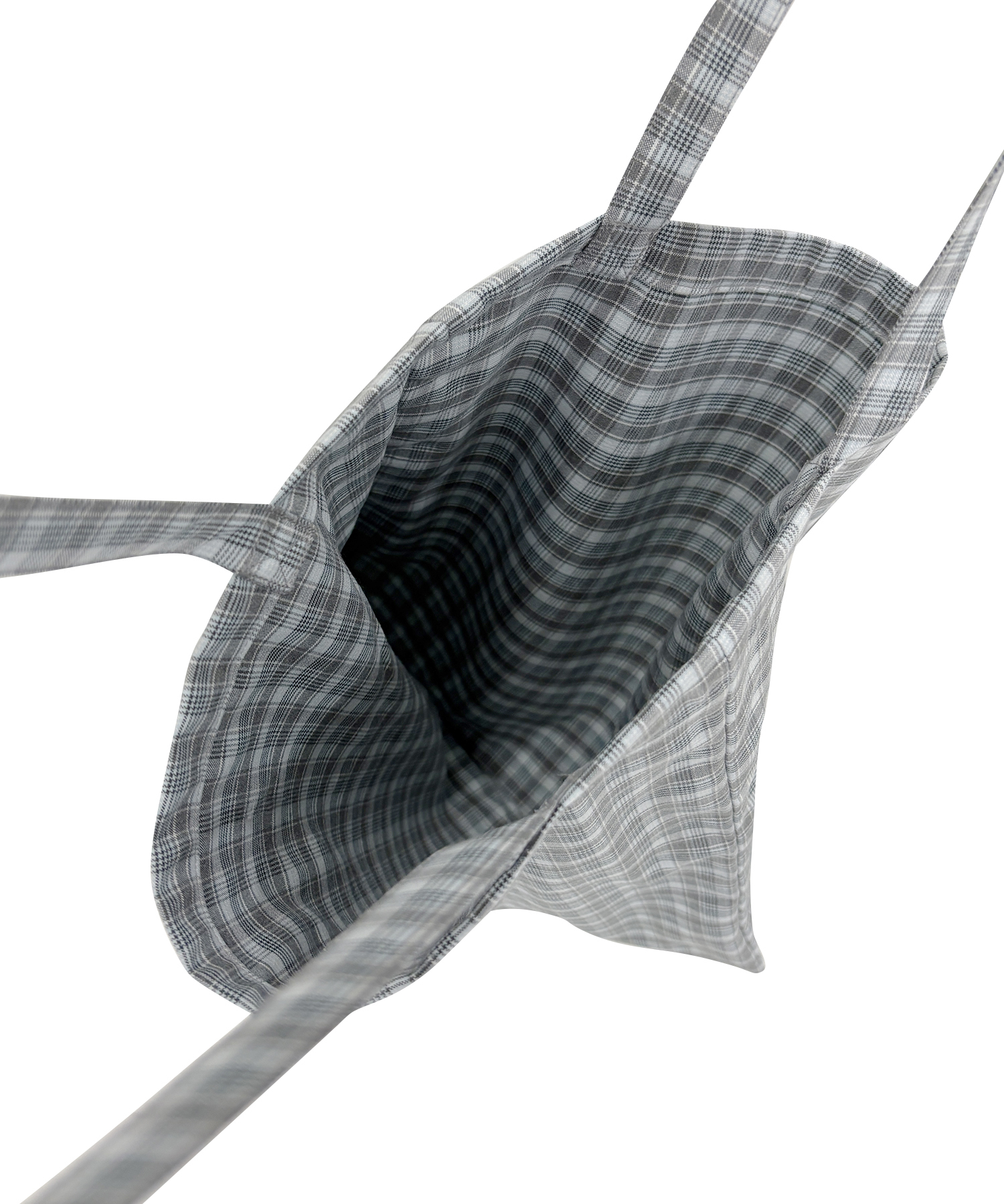 チェックトートバッグ