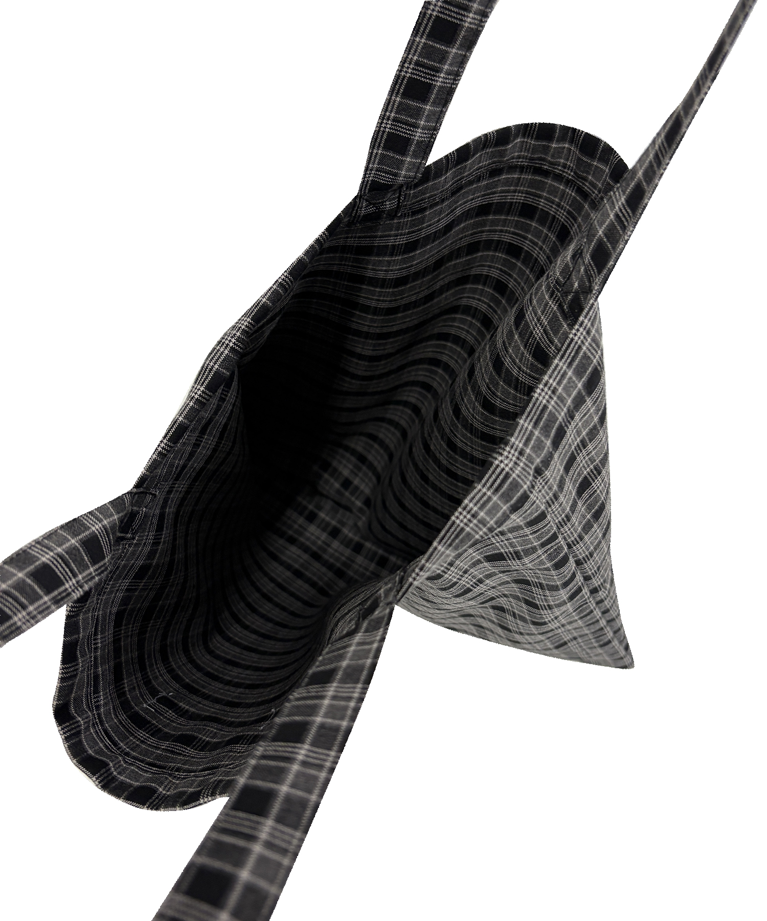 チェックトートバッグ