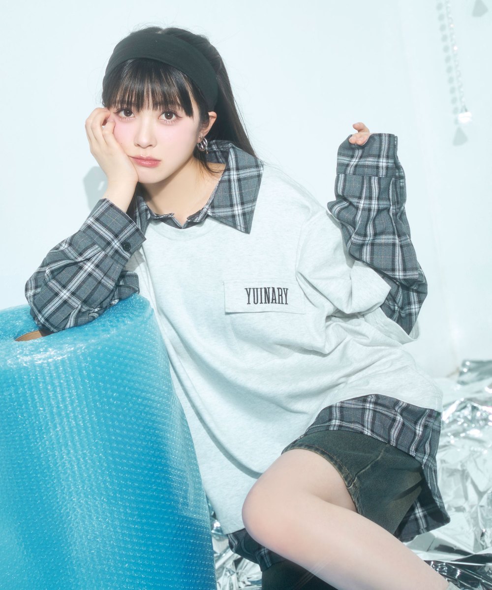 UNISEX チェックシャツレイヤードトップス – BUNNY APARTMENT