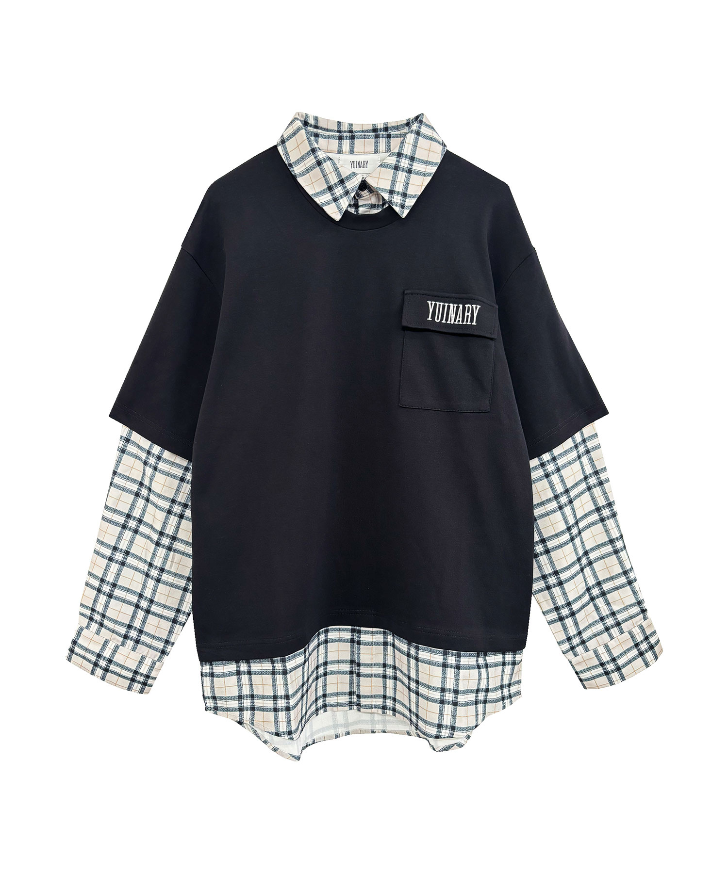 トップス yasu UNISEX チェックシャツレイヤードトップス – BUNNY APARTMENT
