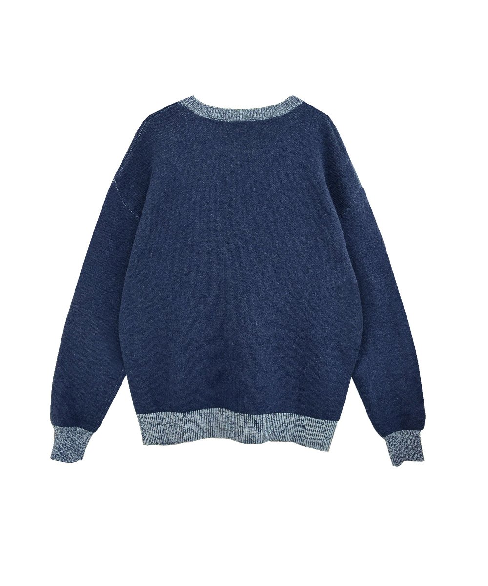 UNISEX ジャガードロゴニット