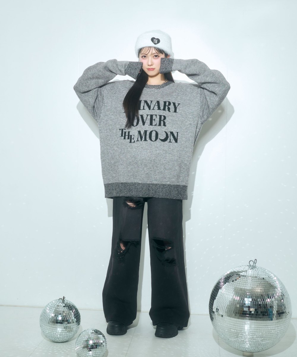 UNISEX ジャガードロゴニット