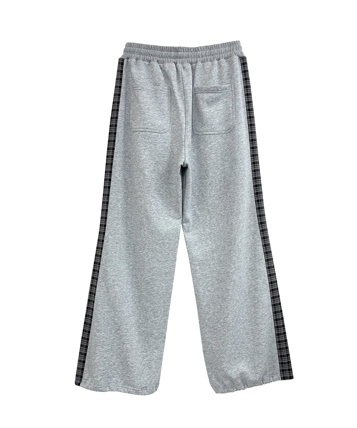 YUNページ UNISEX チェックラインスウェットパンツ – BUNNY APARTMENT
