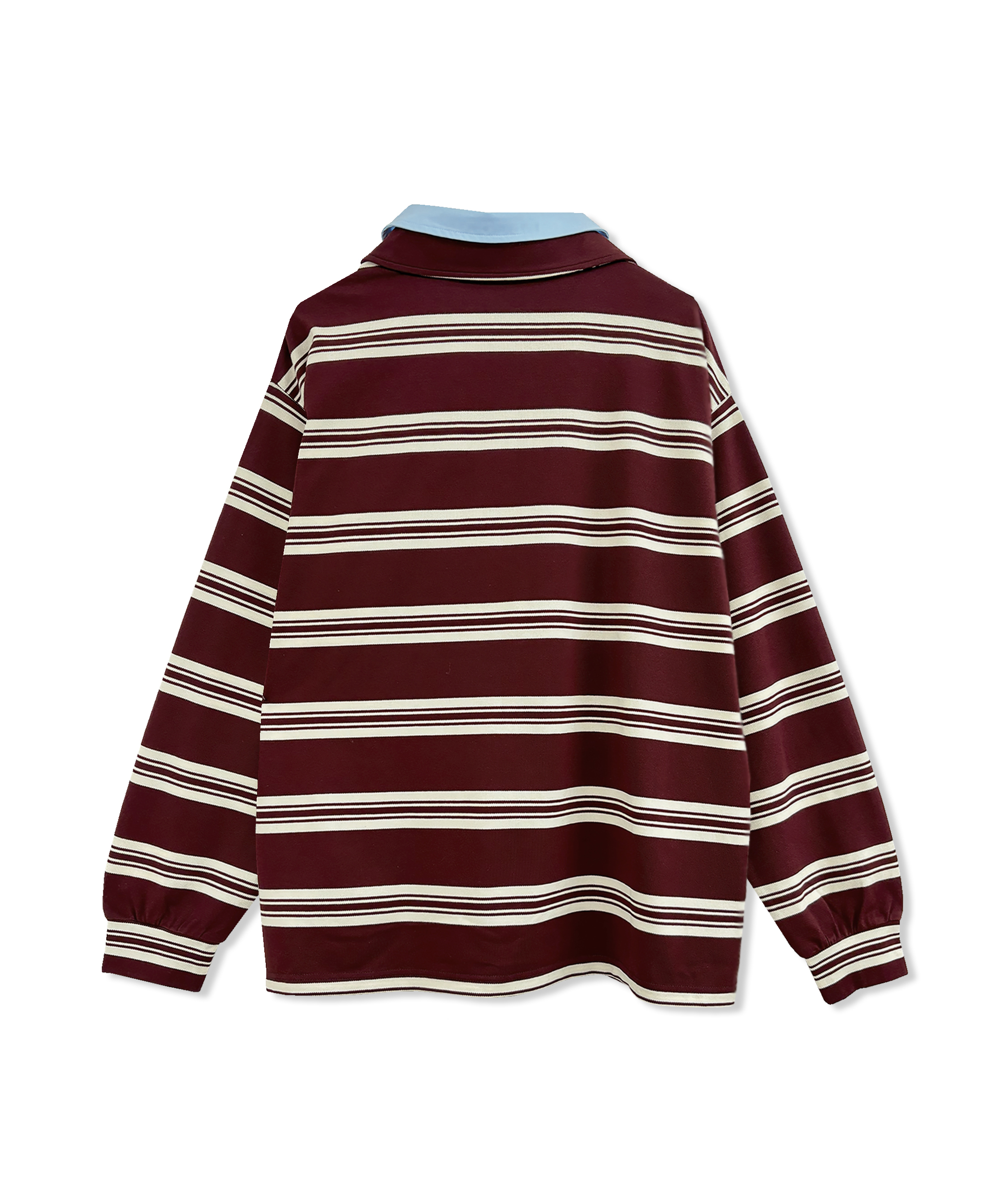 UNISEX ボーダーポロロンT