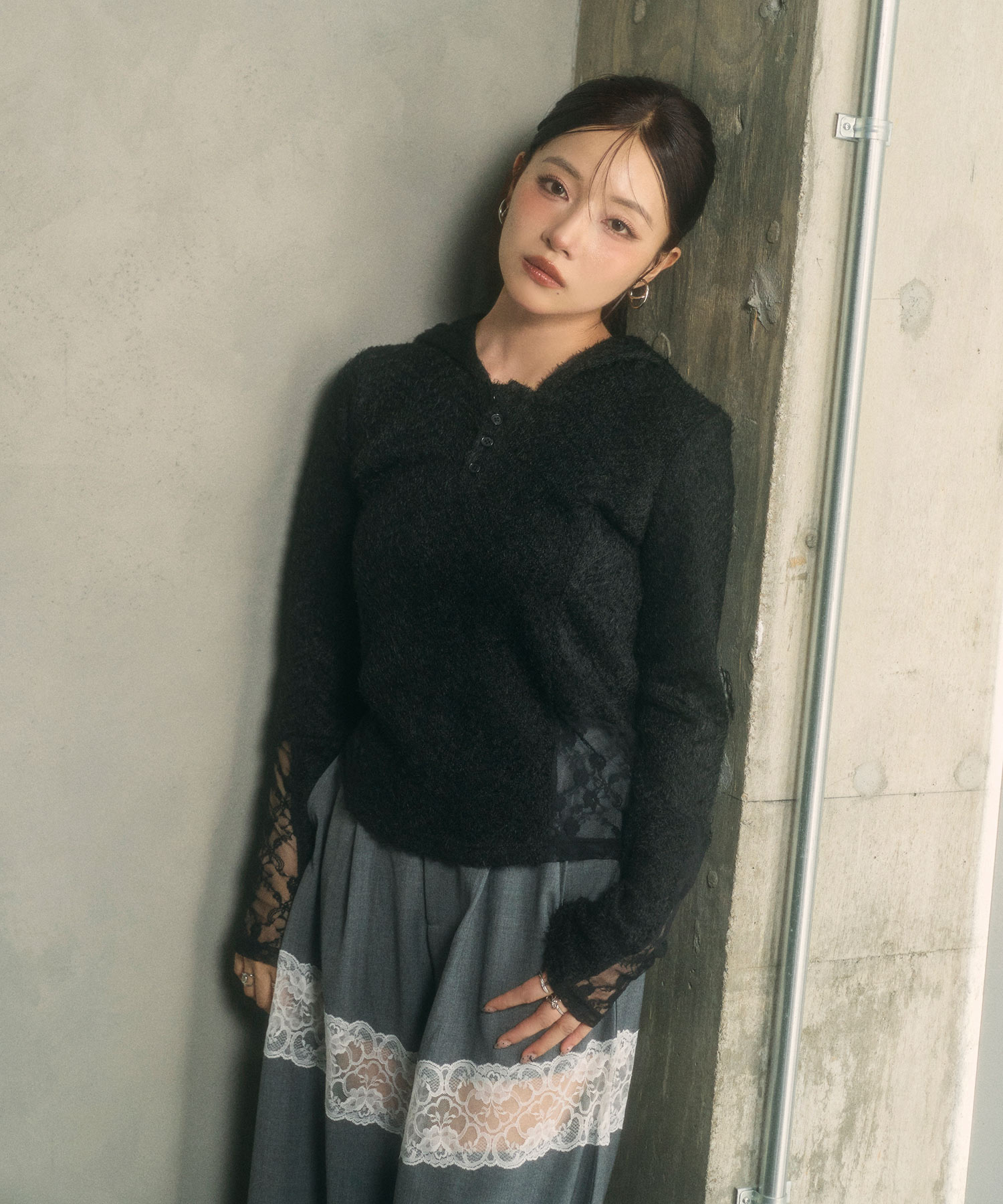 ドッキングシャギーフーディー