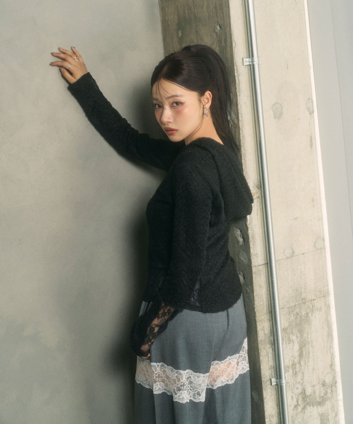 ドッキングシャギーフーディー