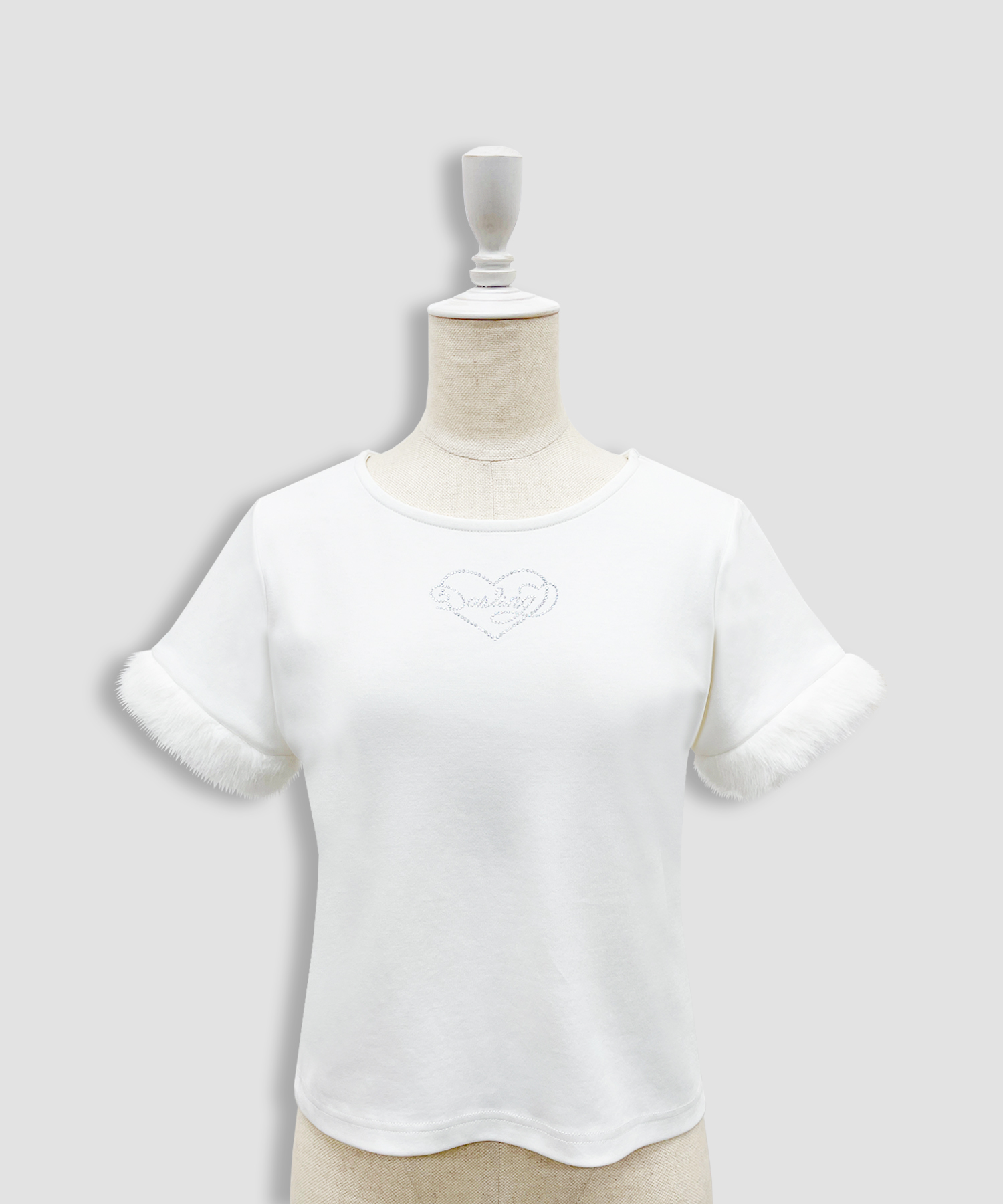 2025 Drawer フリル付きホワイトTシャツ 500101_019_103_1133_ck-2025-