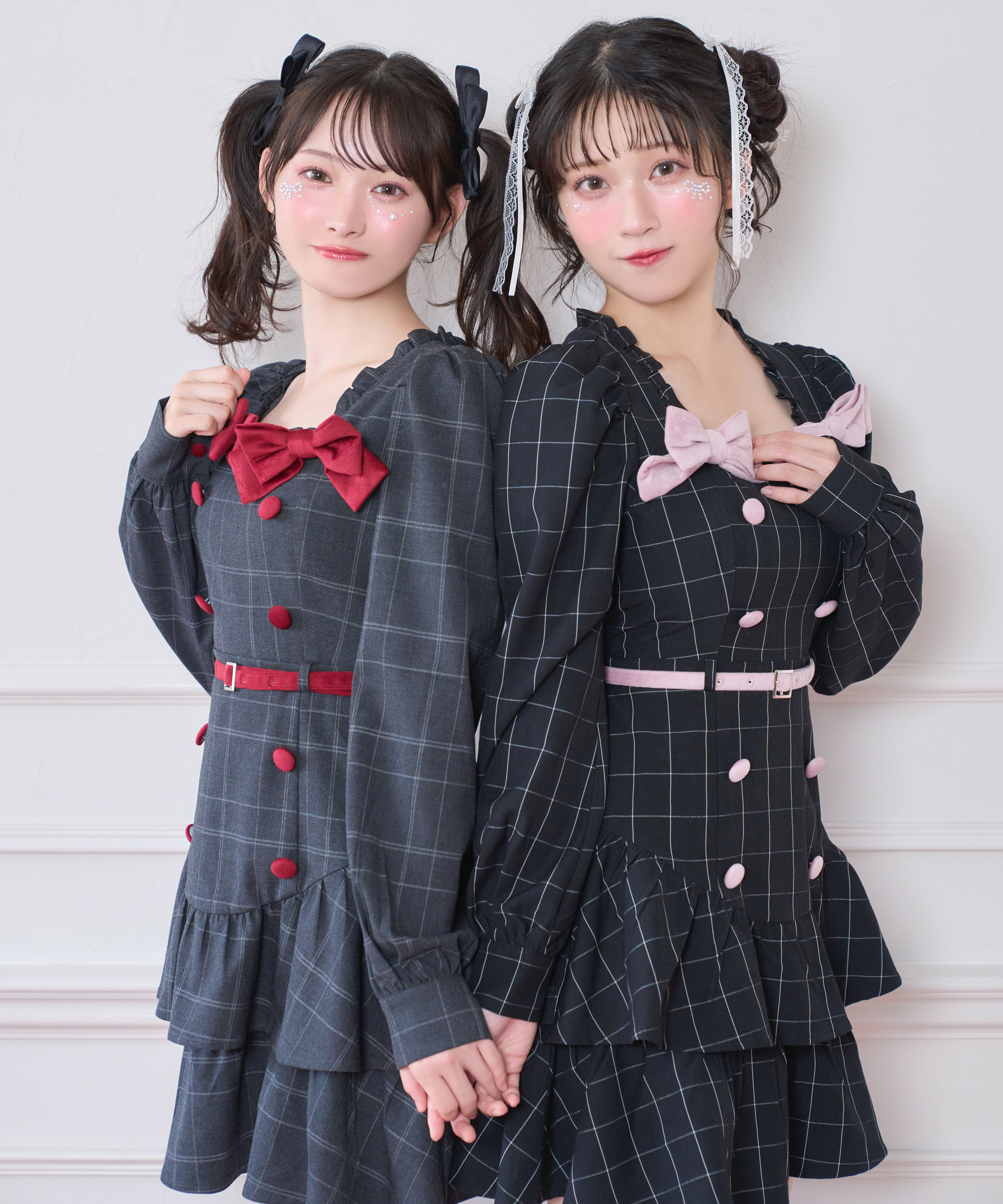 ベロアリボン配色ワンピース – BUNNY APARTMENT