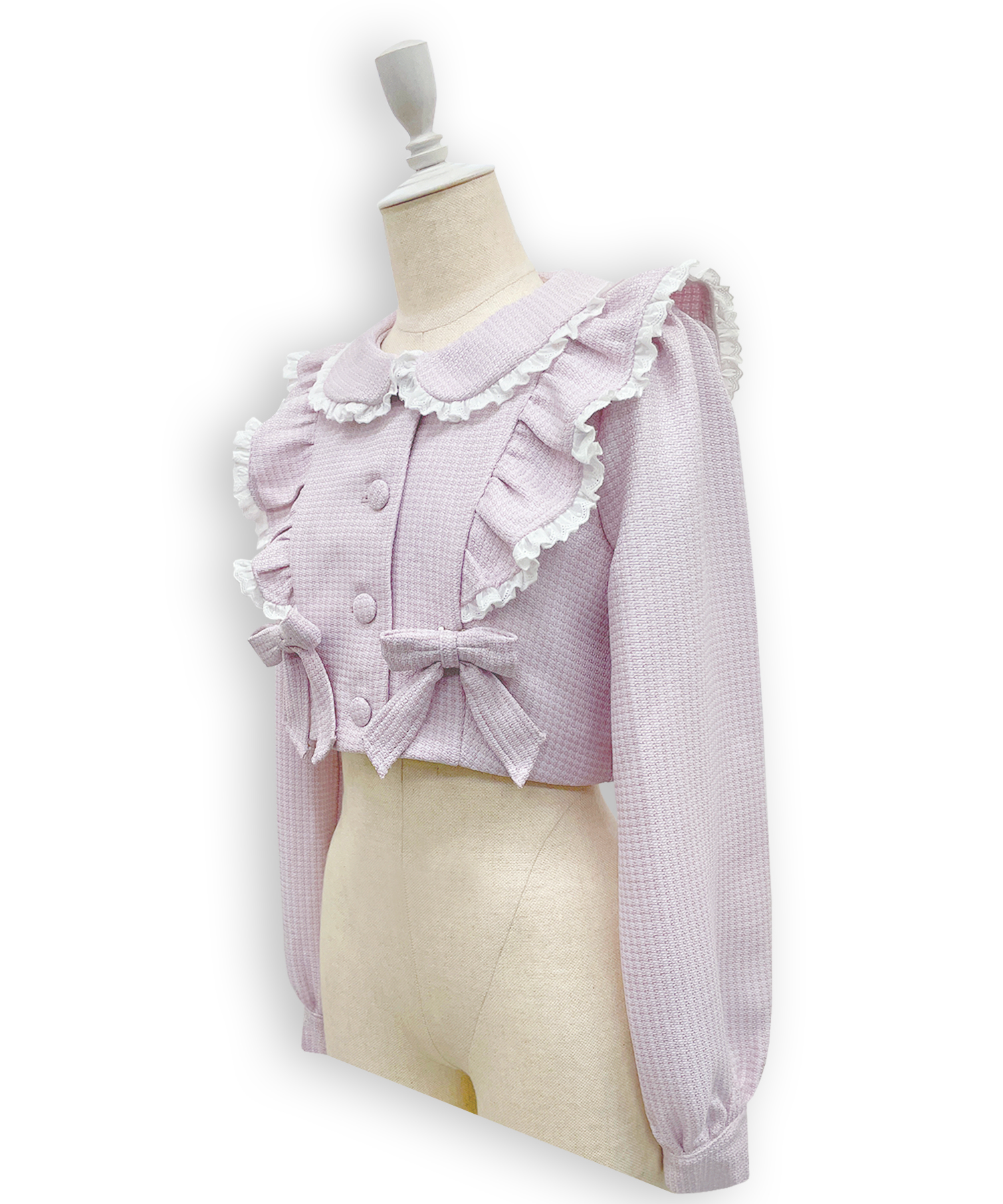 コットンレースツイードセットアップ