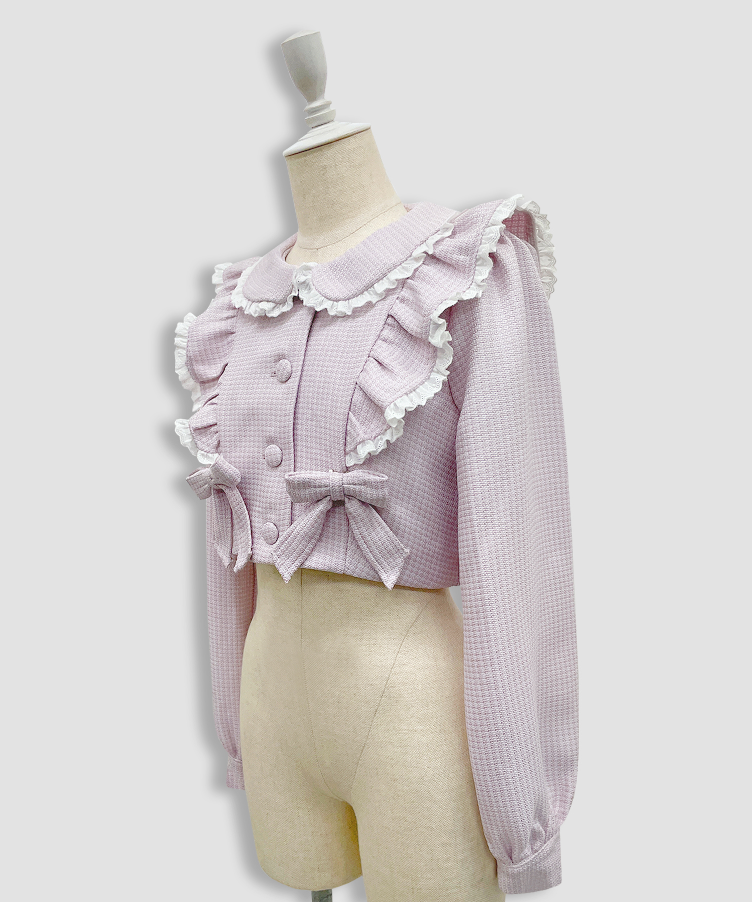 コットンレースツイードセットアップ