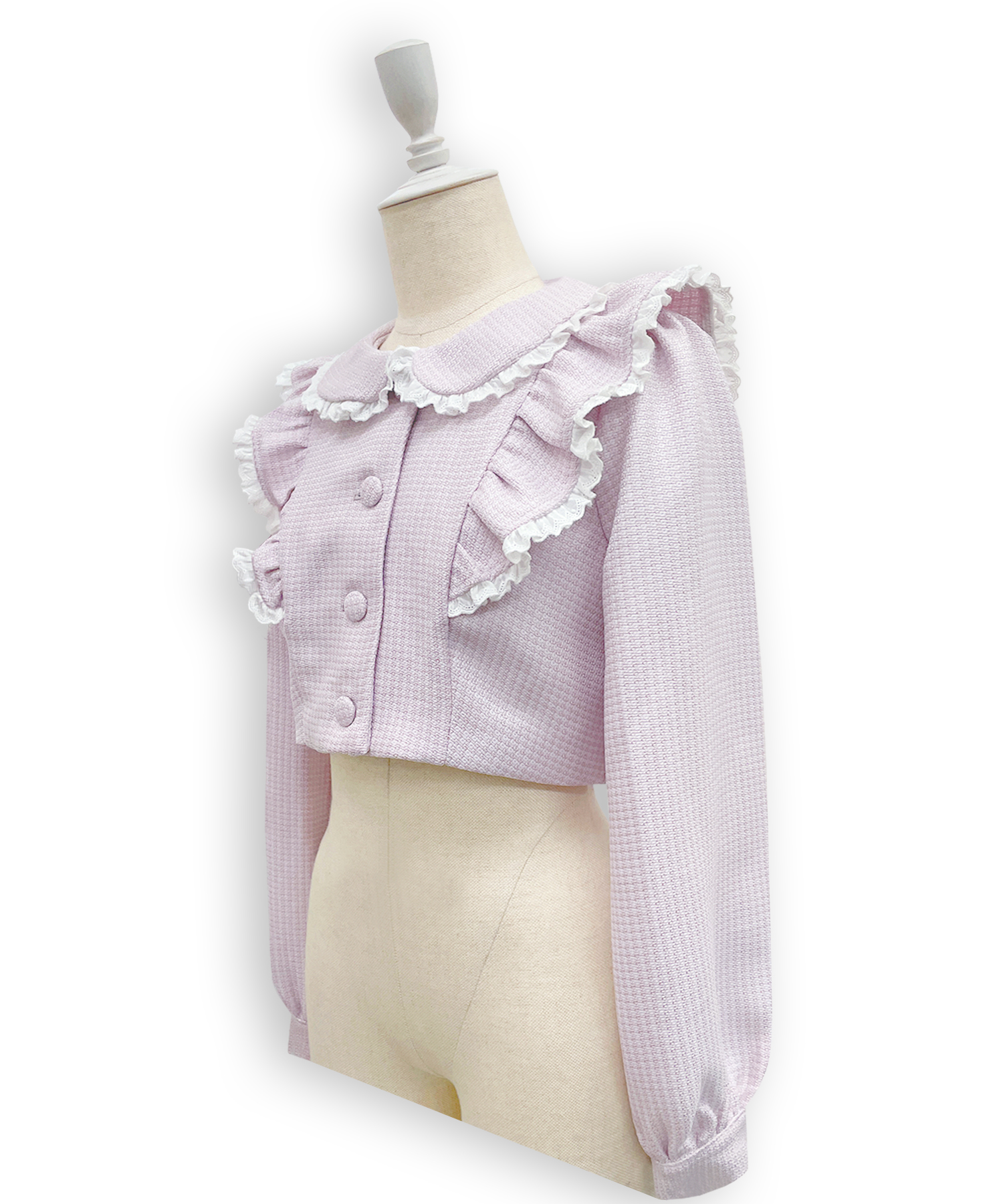 コットンレースツイードセットアップ