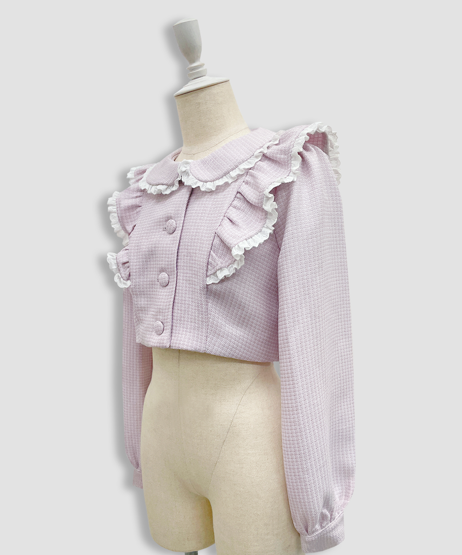 コットンレースツイードセットアップ