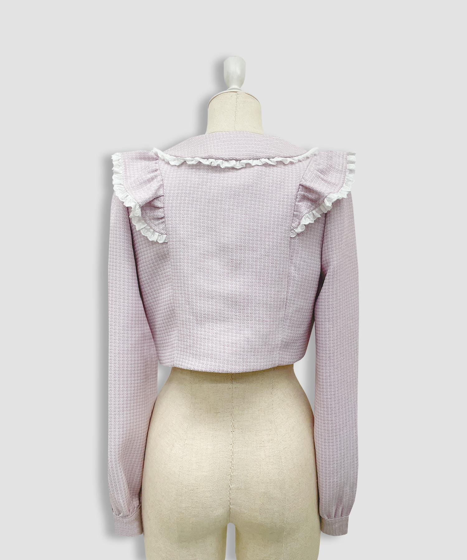 コットンレースツイードセットアップ