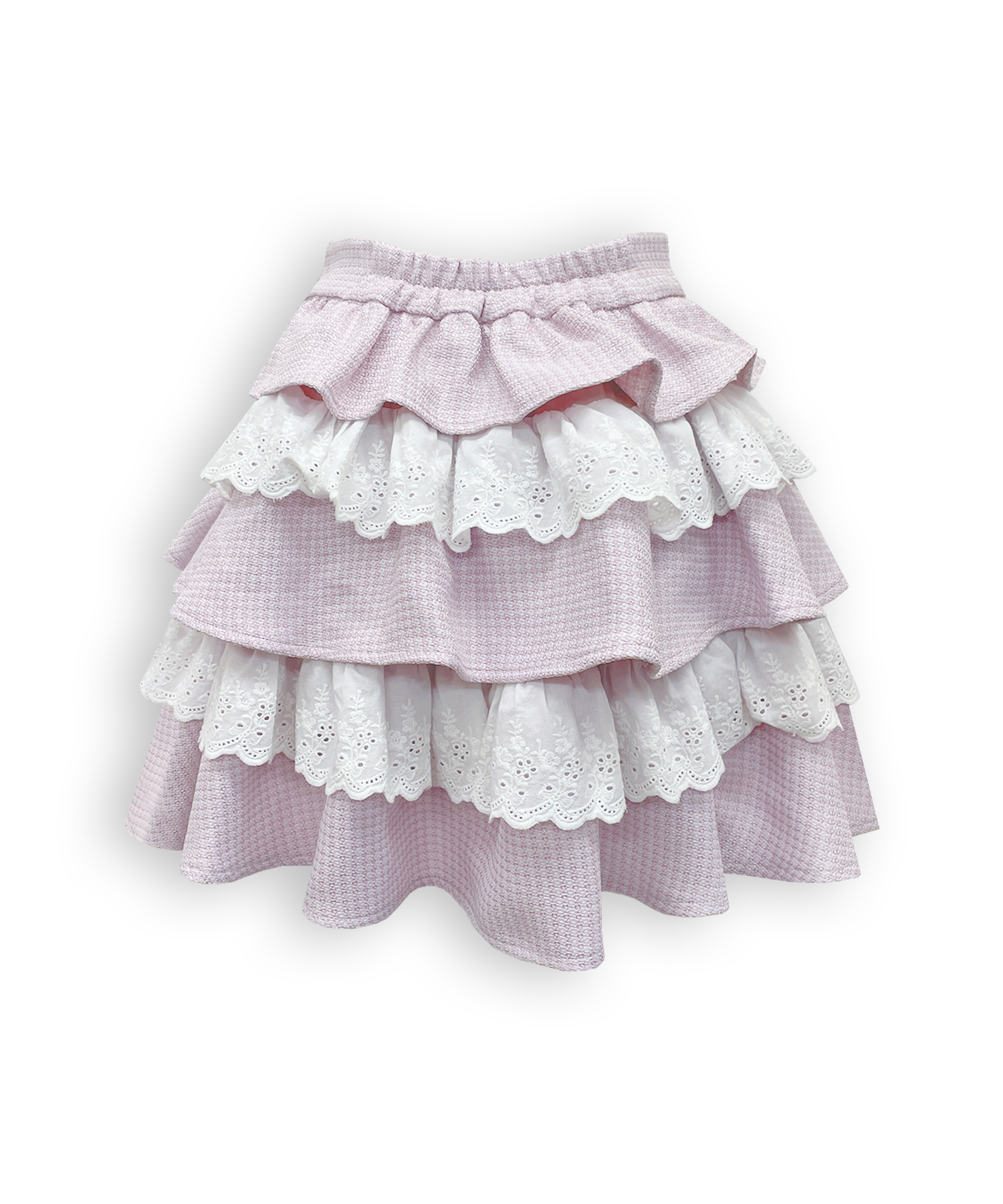 コットンレースツイードセットアップ