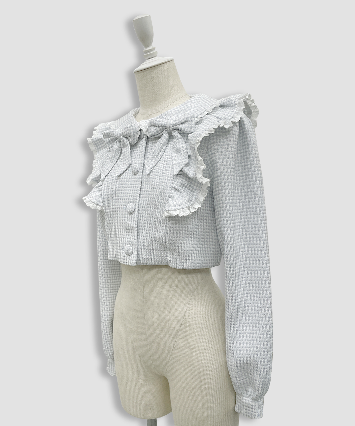 コットンレースツイードセットアップ