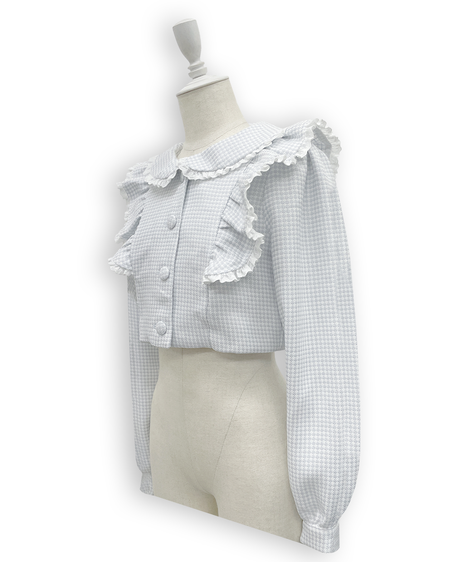 コットンレースツイードセットアップ