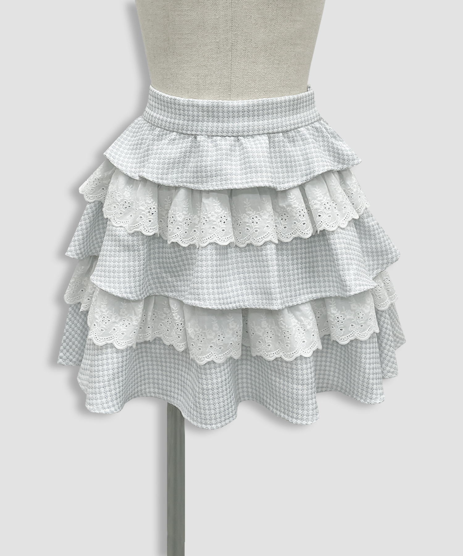 コットンレースツイードセットアップ