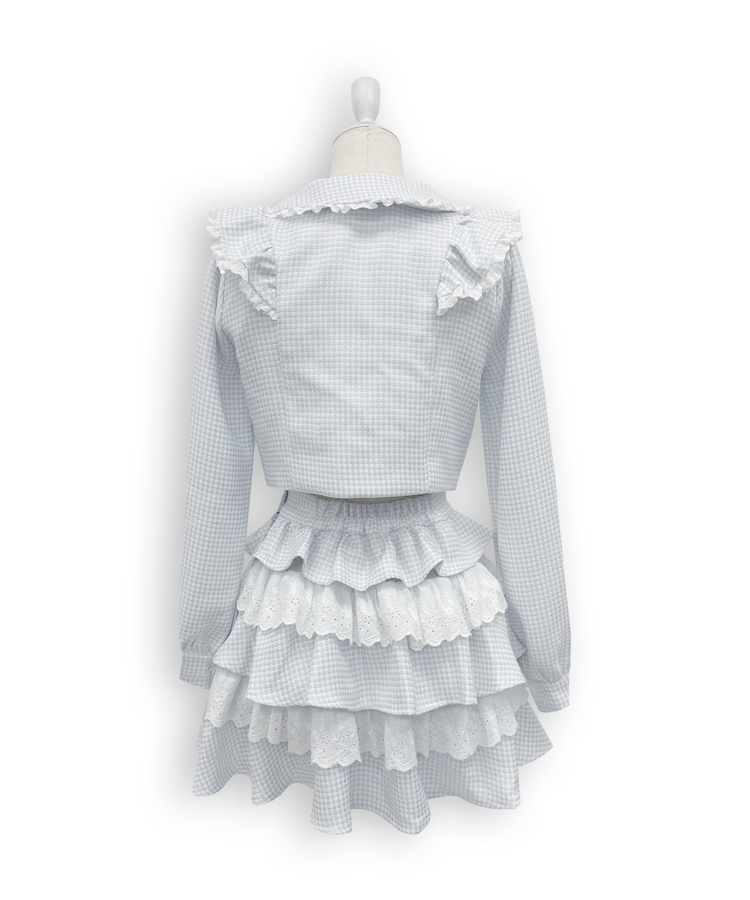 コットンレースツイードセットアップ