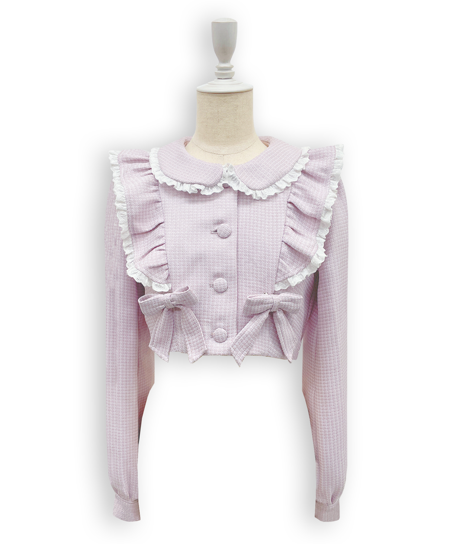 コットンレースツイードセットアップ