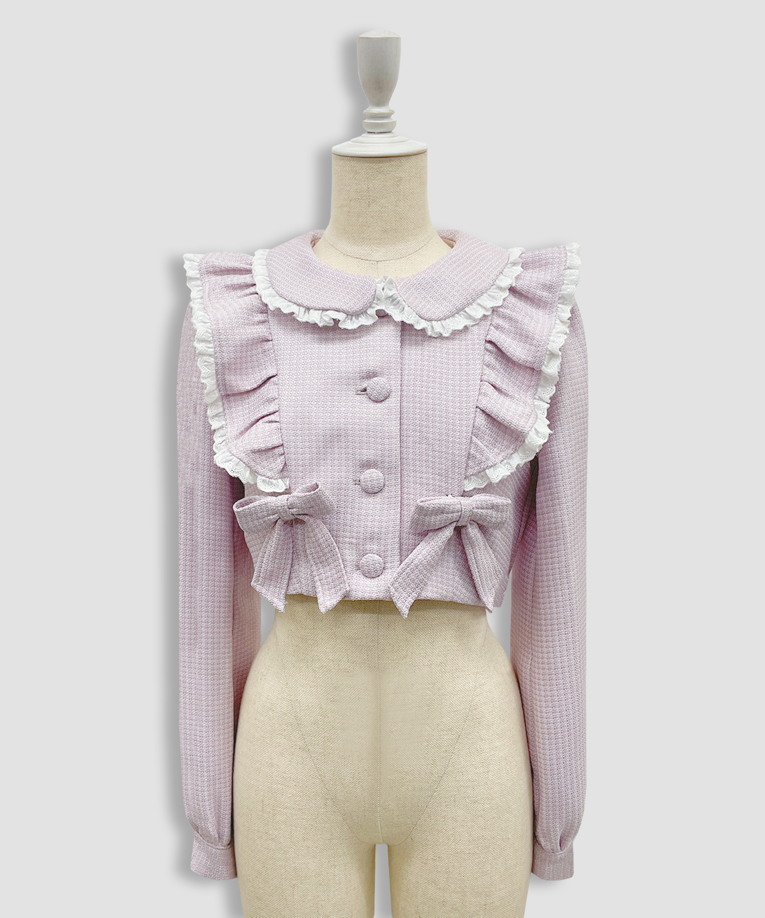 コットンレースツイードセットアップ